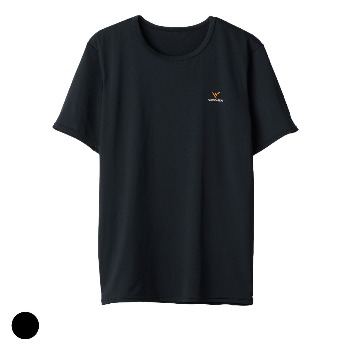 【ベーシックウェア🤝】VENEX リフレッシュ Tシャツ メンズ -ブラック- ※4/16-22頃より配送予定
