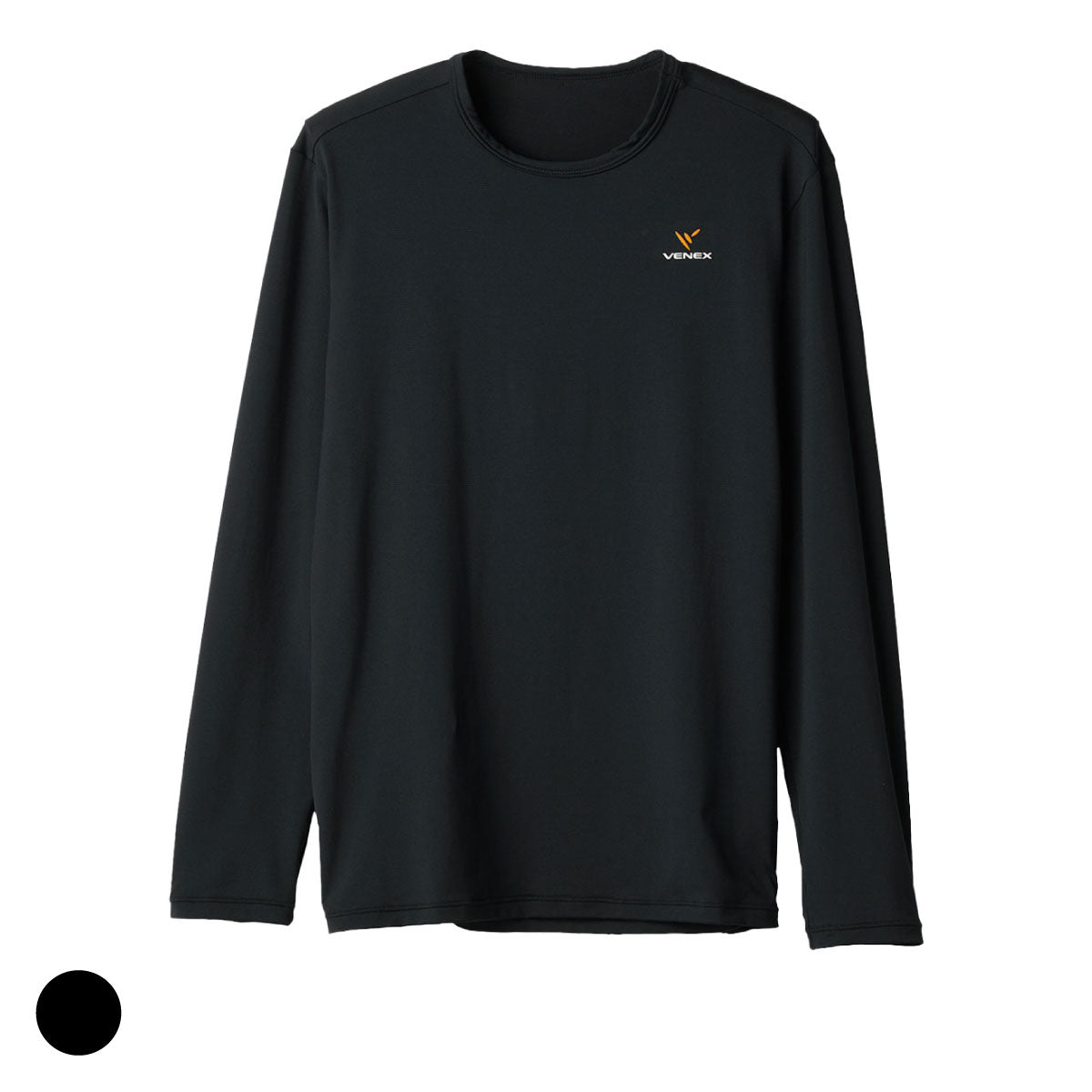 【ベーシックウェア🤝】 VENEX リフレッシュ Tシャツロングスリーブ メンズ -ブラック- ※4/16-22頃より配送予定