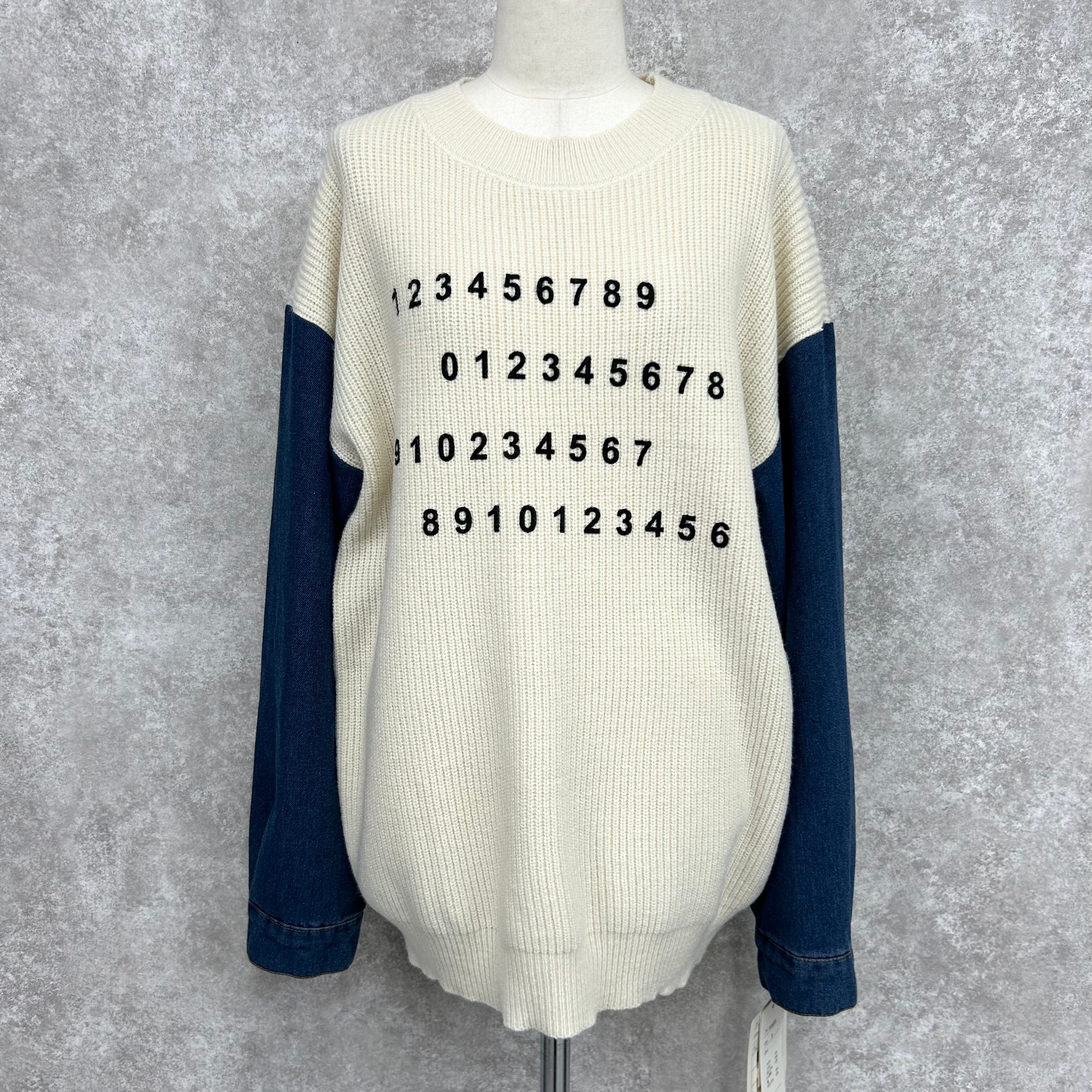 バイカラーロゴニット -オフ- ※ハンガー納品 ※3/19〜25頃より順次発送予定