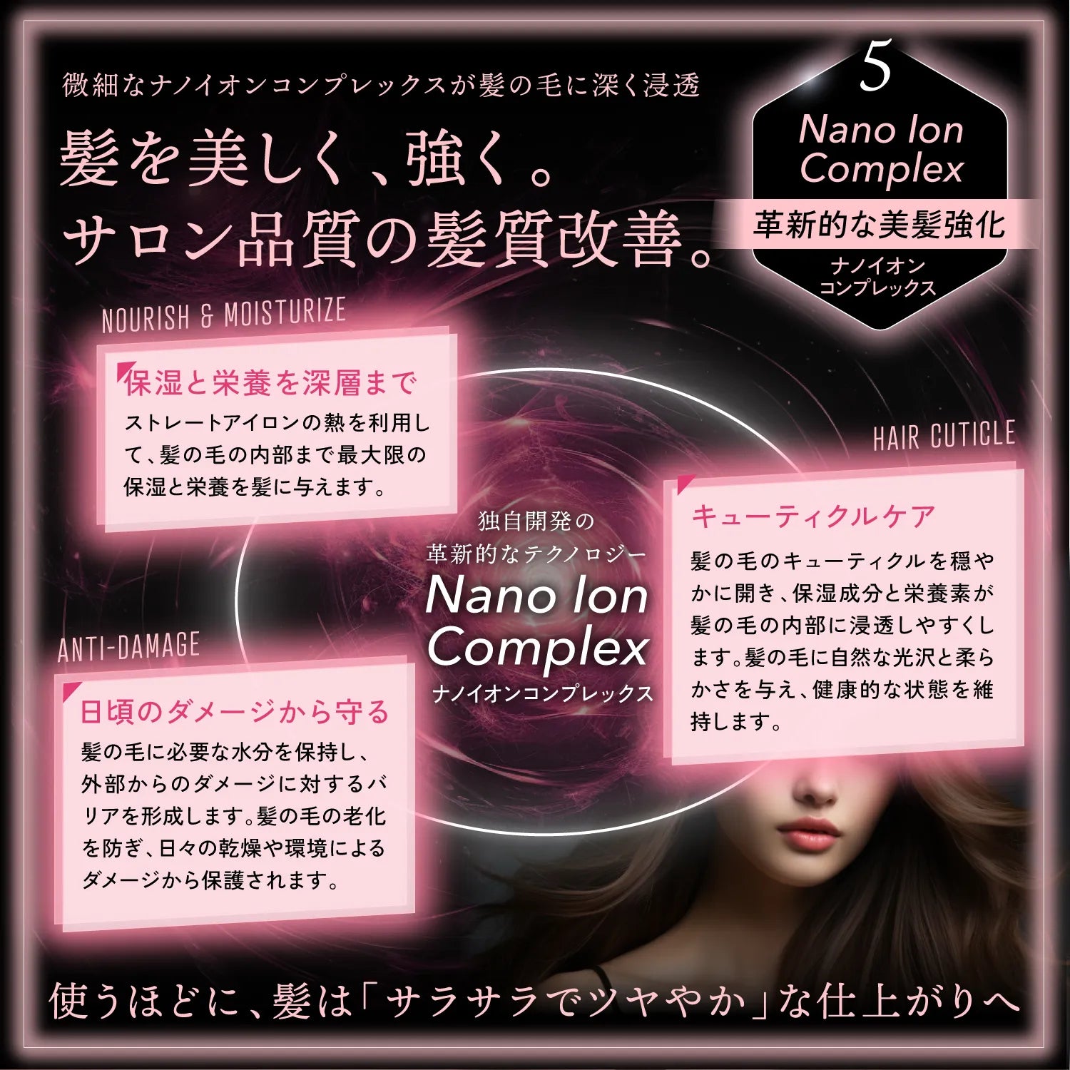 【KYOGOKU ★豪華特典付き】ナノシルクケラチン ストレートアイロン ※11/12〜18より順次配送