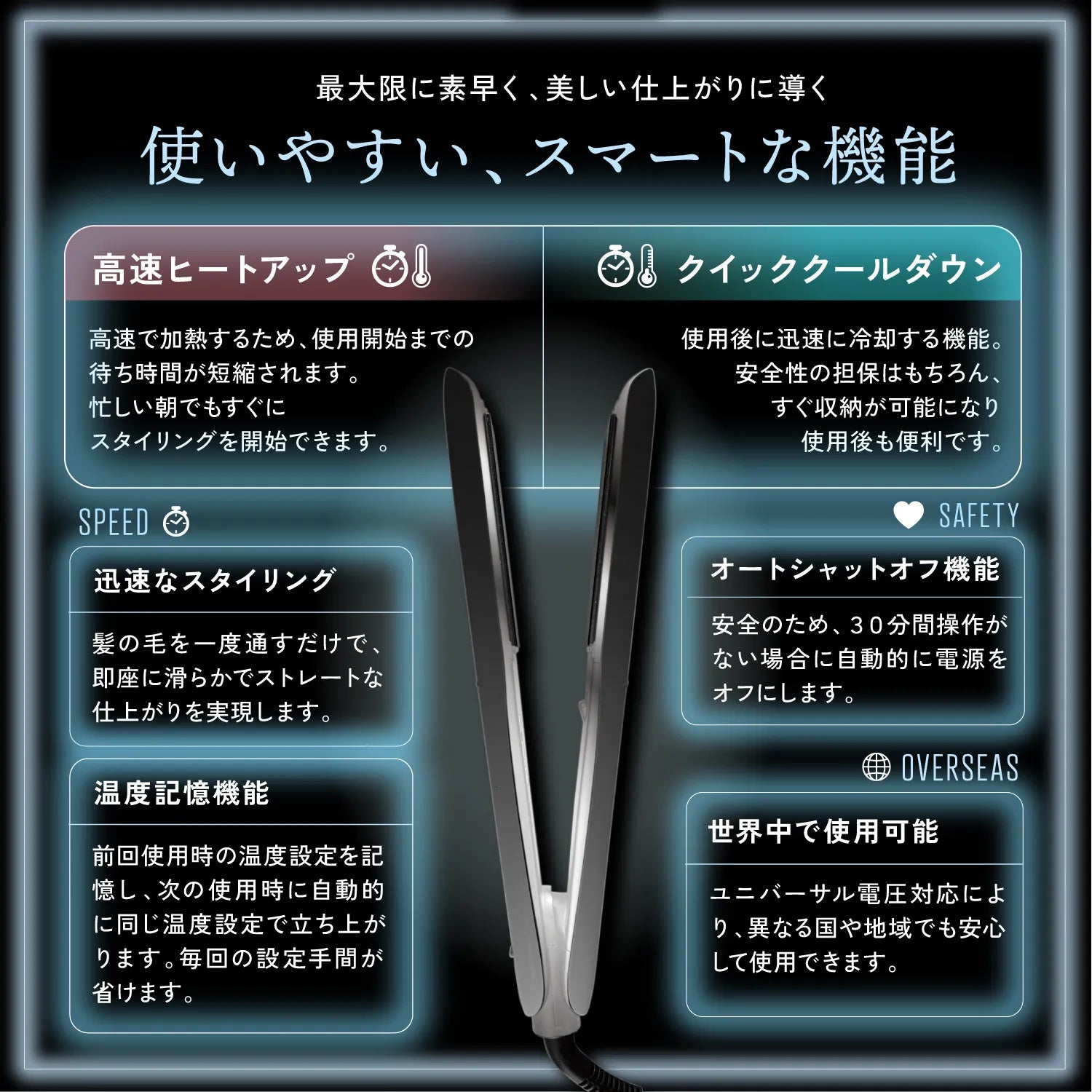 【KYOGOKU ★豪華特典付き】ナノシルクケラチン ストレートアイロン ※11/12〜18より順次配送