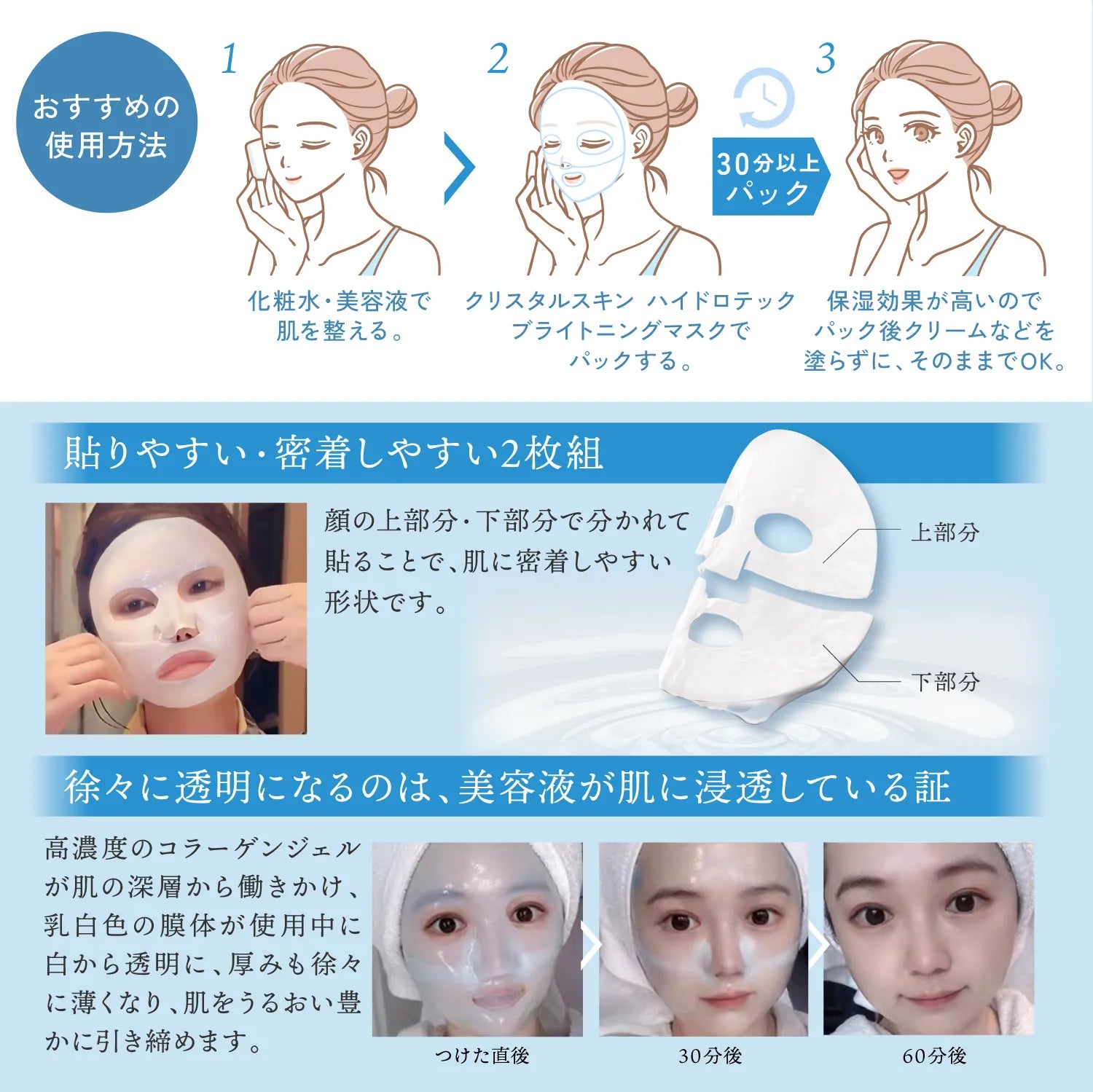 【KYOGOKU ★豪華特典付き】ブラックダイヤモンドシュプリーム+クリスタルスキンハイドロテックブライトニングマスク2枚 ※2/26〜3/4頃より順次発送