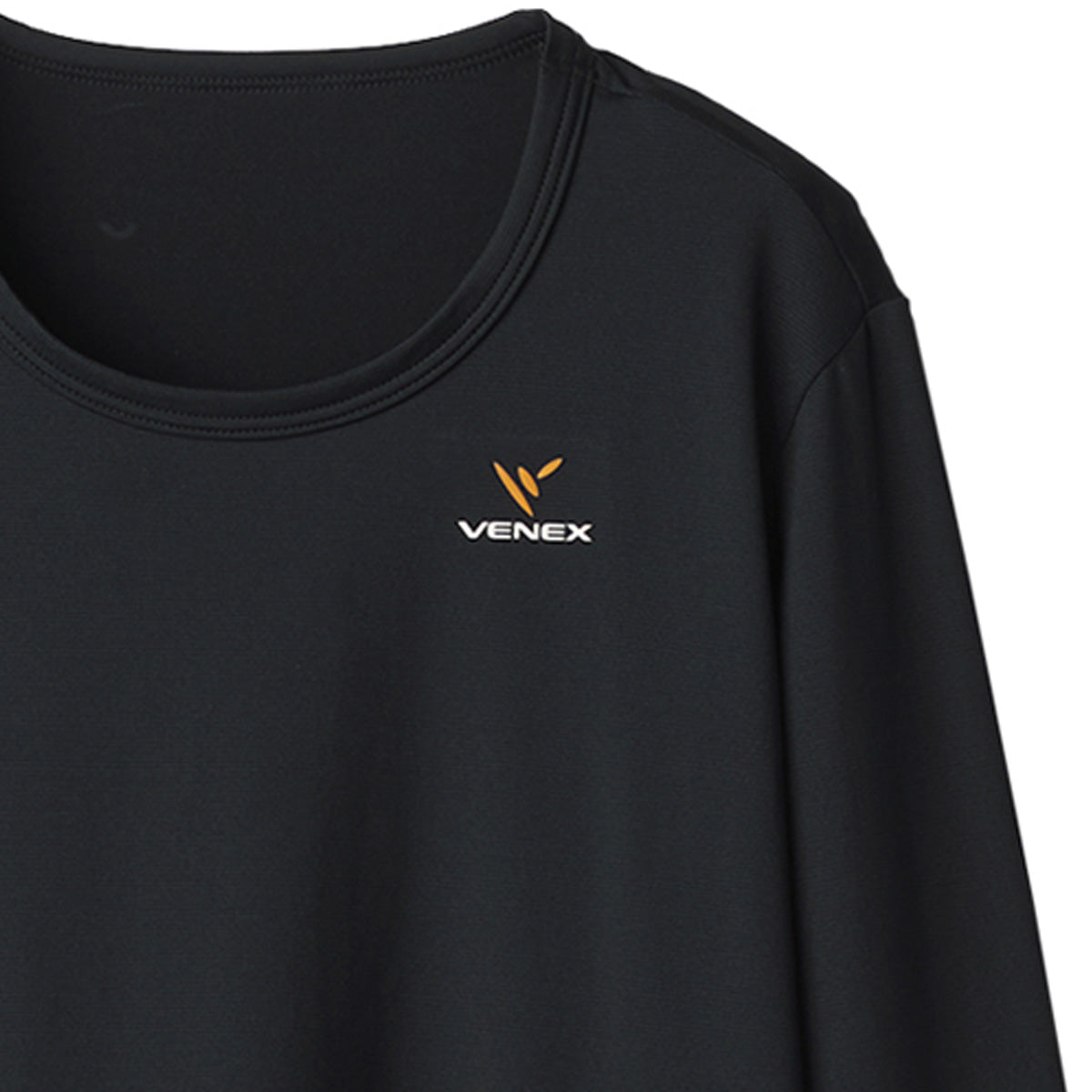 【ベーシックウェア🤝】VENEX リフレッシュ Tシャツロングスリーブ レディース -ブラック- ※4/16-22頃より配送予定