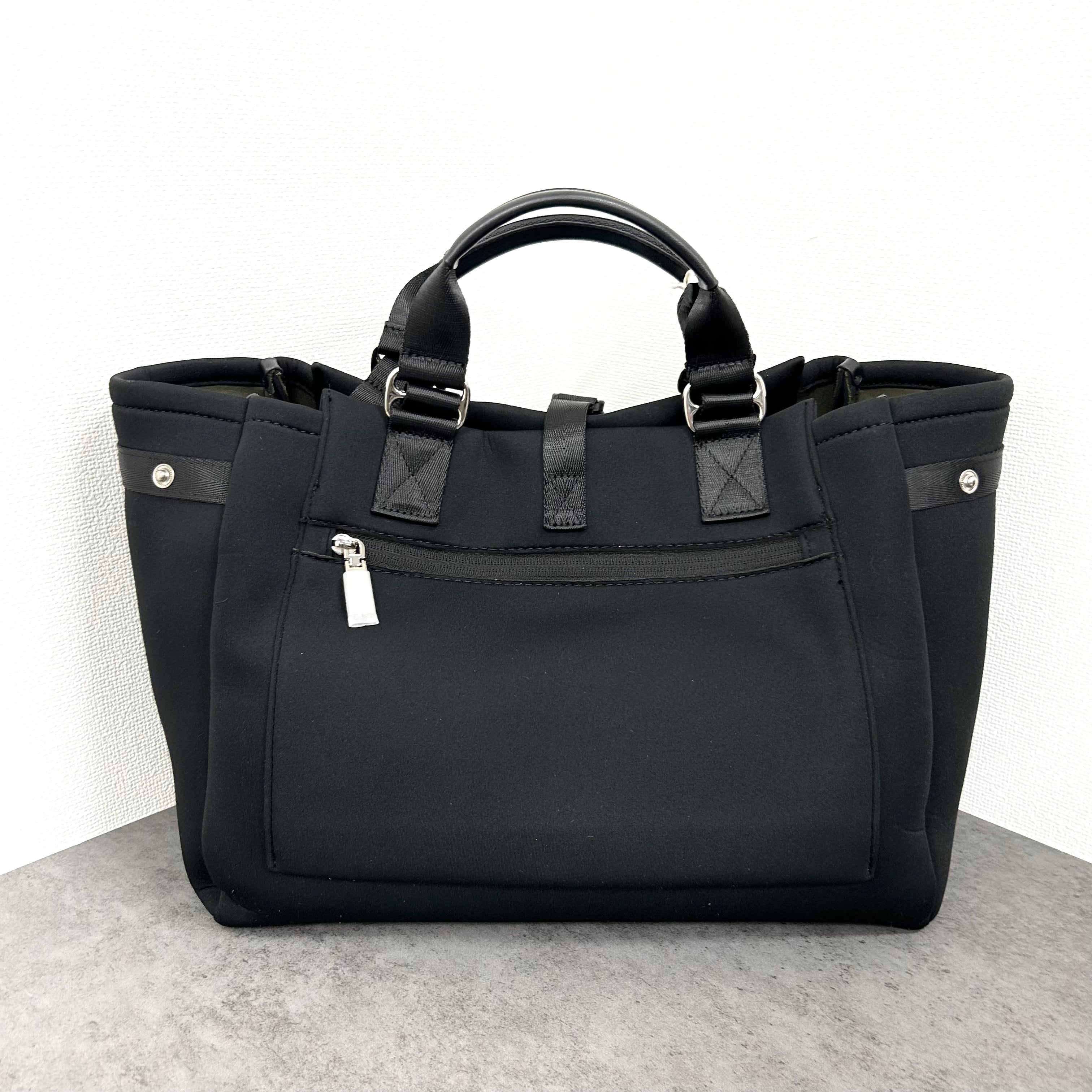 【story.】ネオプレーンワイドトートL -ブラック- ※8/27-9/2より順次発送予定