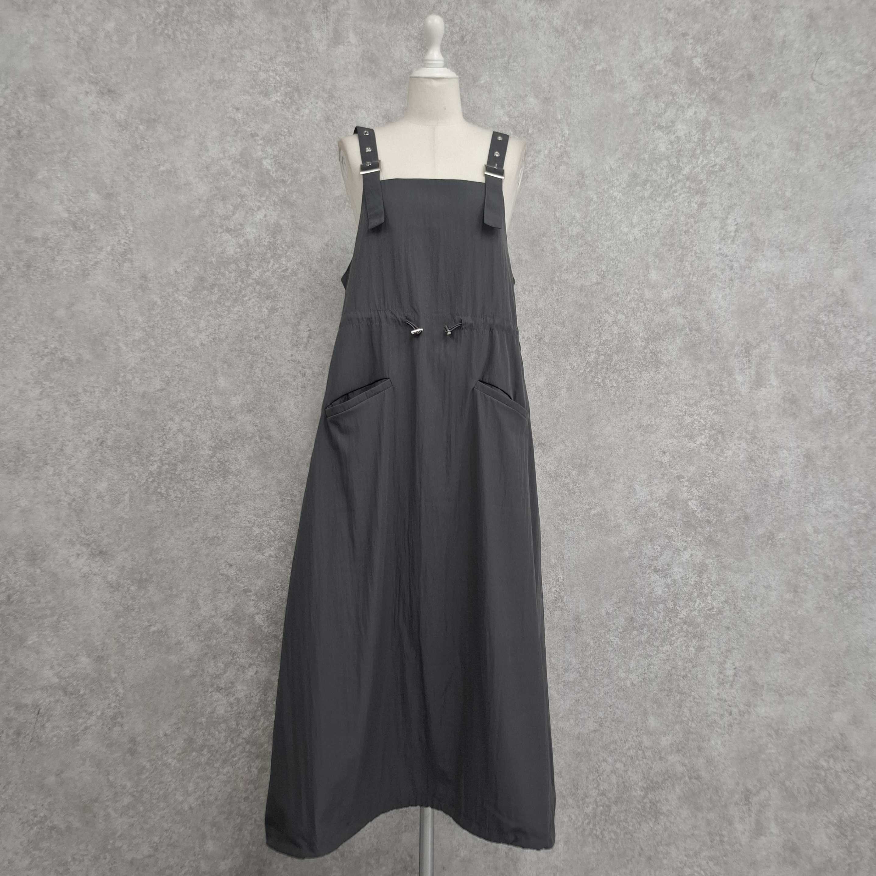 ナイロンジャンパースカート -グレー- ※7/9~15迄に順次発送予定