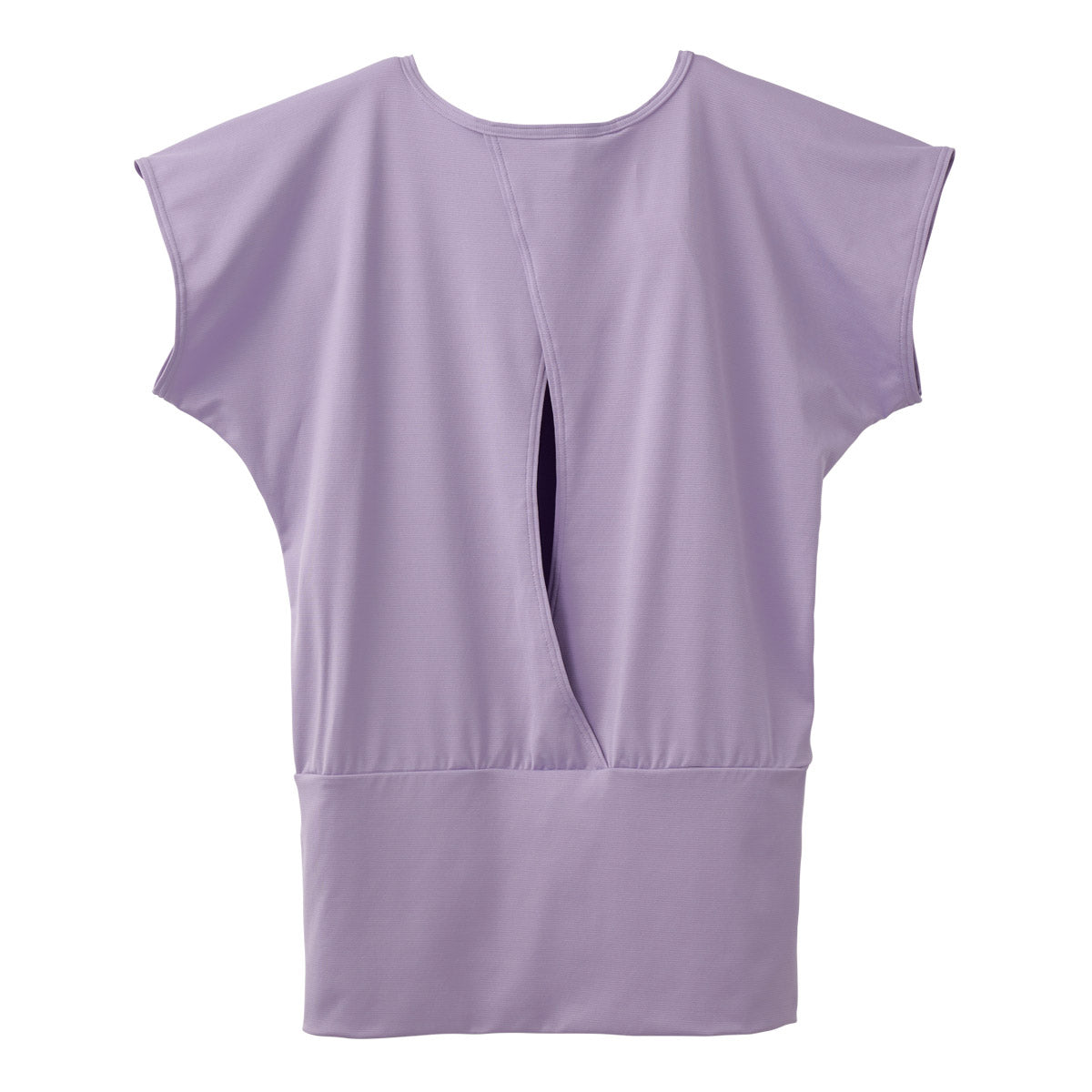 【ヨガウェア🧘】VENEX リカバリー ヨガウェア バックオープンTシャツ レディース -ラベンダー- ※4/16-22頃より配送予定