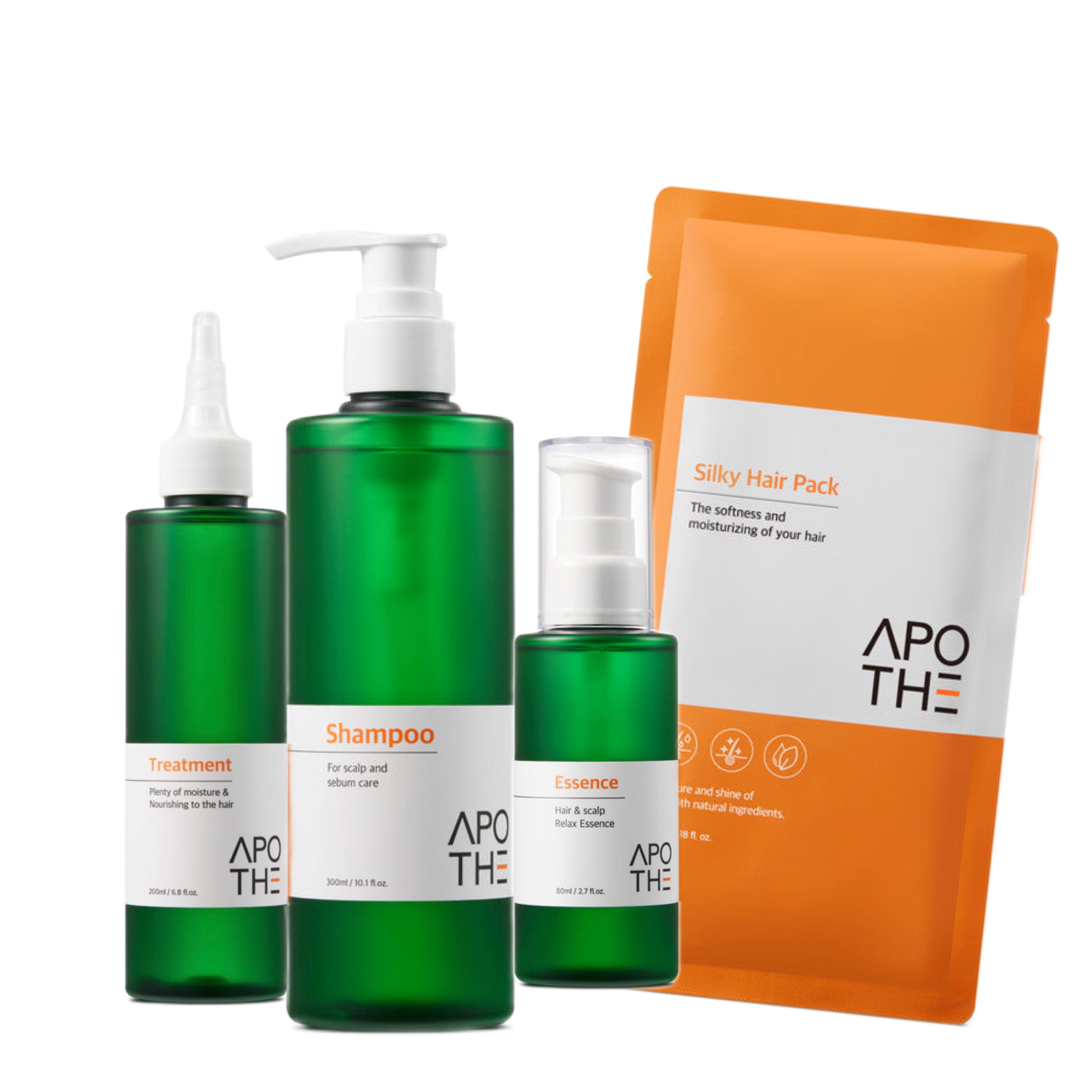 【APOTHE】3点セット+シルキーヘアパック付き ※数量限定 ※1/14-20頃より配送予定