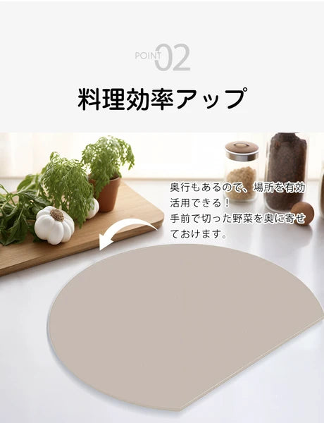 D型まな板 -ブラック- S ※7/16-7/22迄に順次発送予定