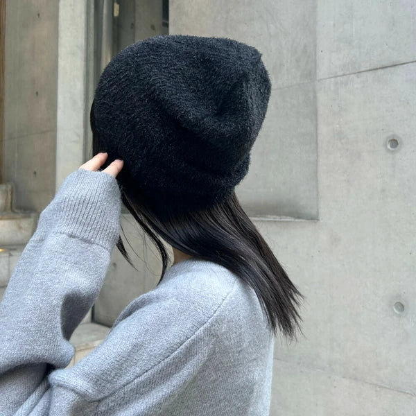 ラメニットビーニー -ブラック- ※5/21~27より順次配送予定