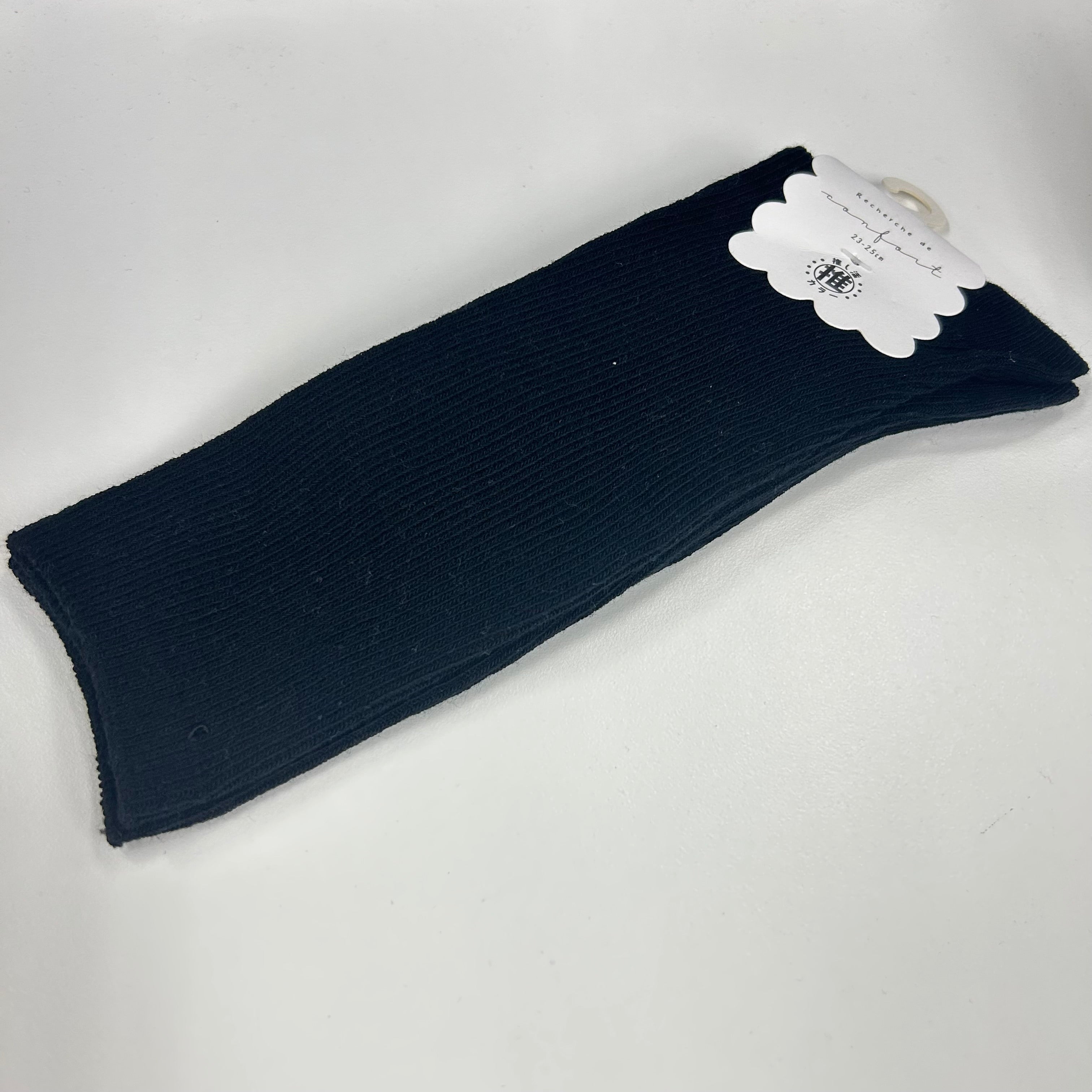 リブハイクルー丈ソックス -ブラック-※6/11~6/17迄に順次発送予定