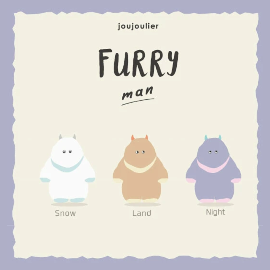 Furry もこもこ巾着 -ホワイト- ※11/19-25頃より順次配送予定