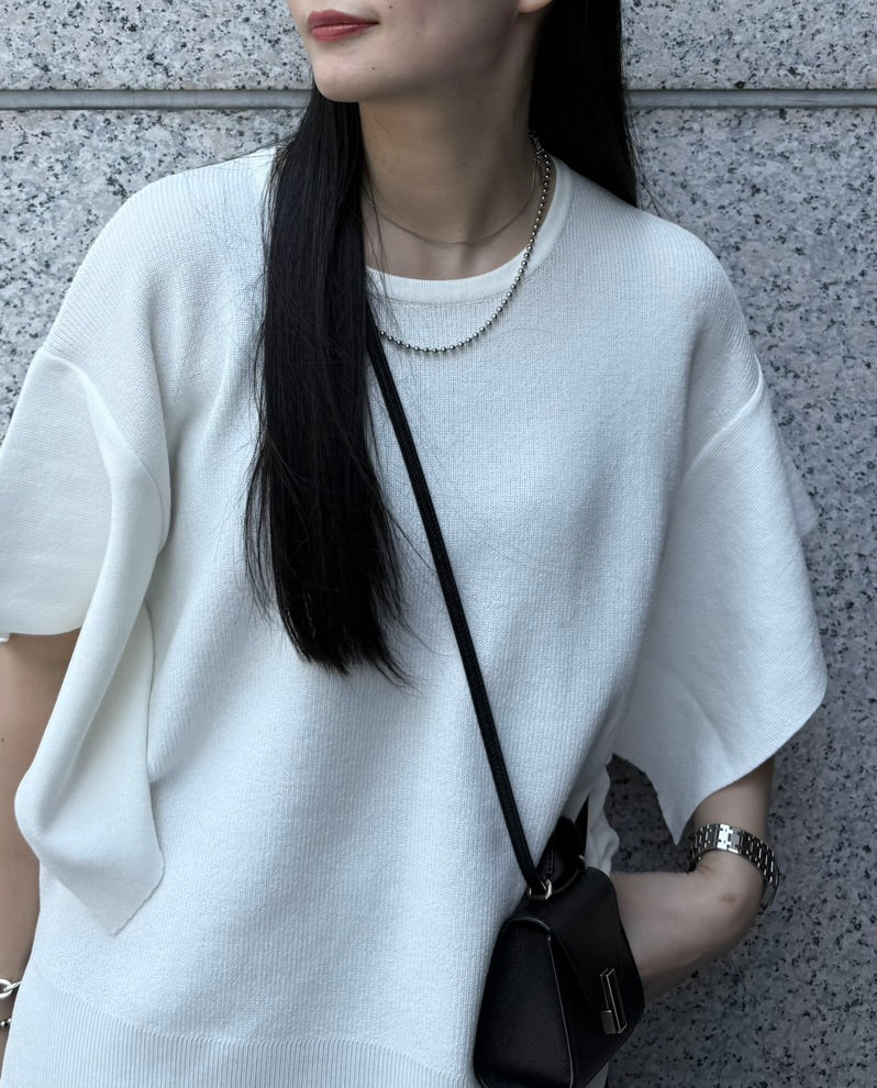 【ASYMM】Slow Knit -white- ※8/6-12迄に順次発送予定