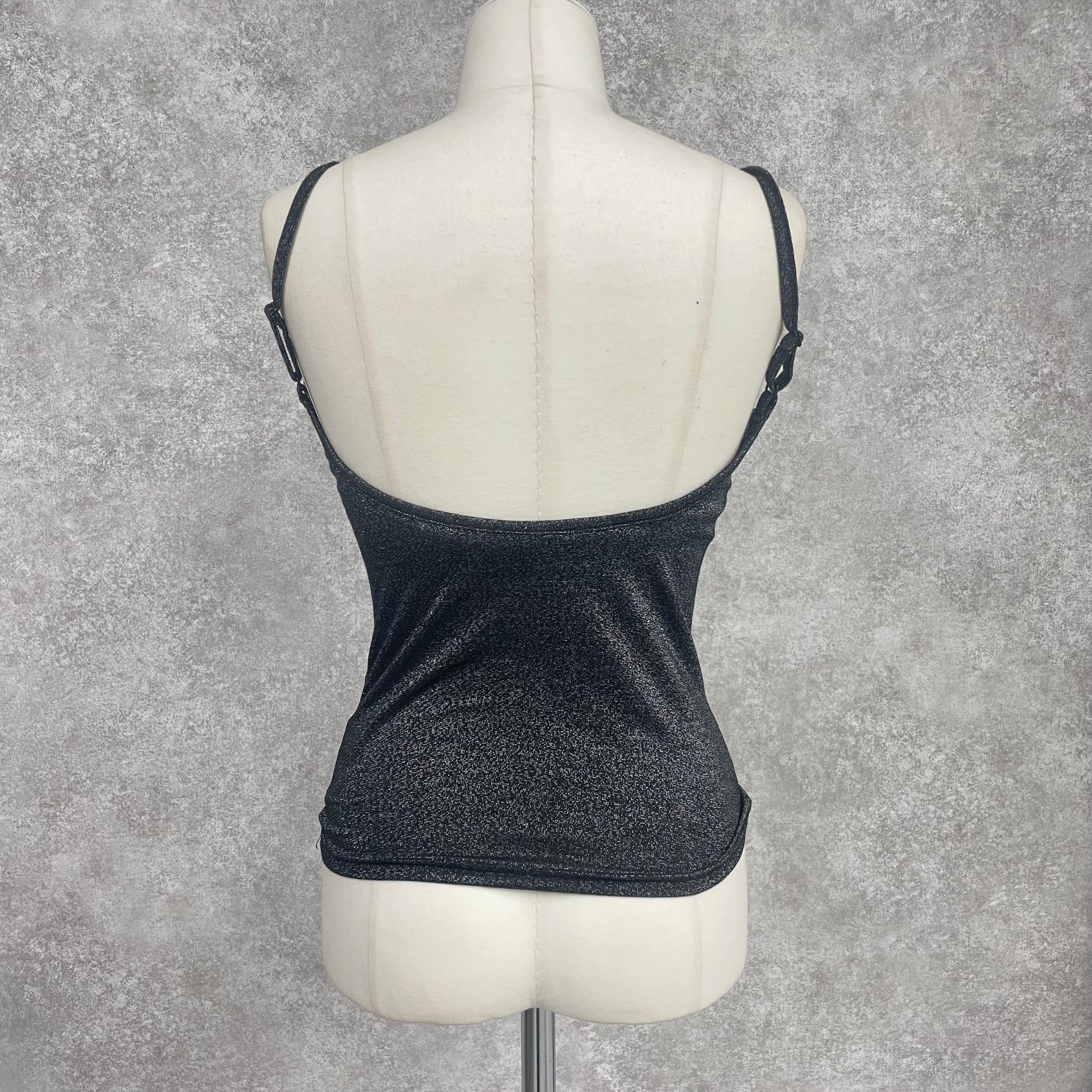 ラメカップ付きキャミソール -ブラック- ※5/21-27迄に順次発送予定