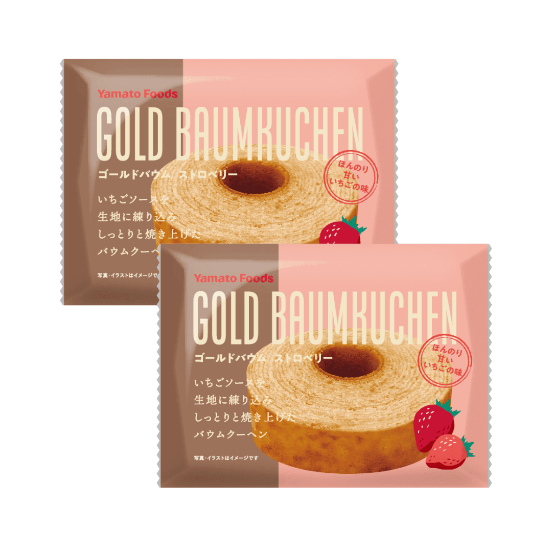 【ヤマトフーズ】ゴールドバウムストロベリー 2個セット ※7/9-15迄に順次発送予定