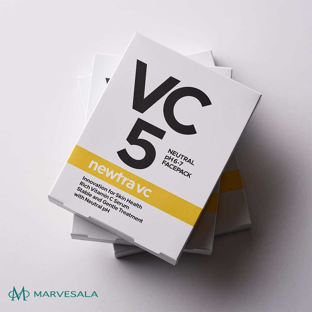 【特典付き🎁】【MARVESALA】newtra vc5 フェイシャルマスク 4枚入り(1箱)※7/2~8迄に順次発送予定