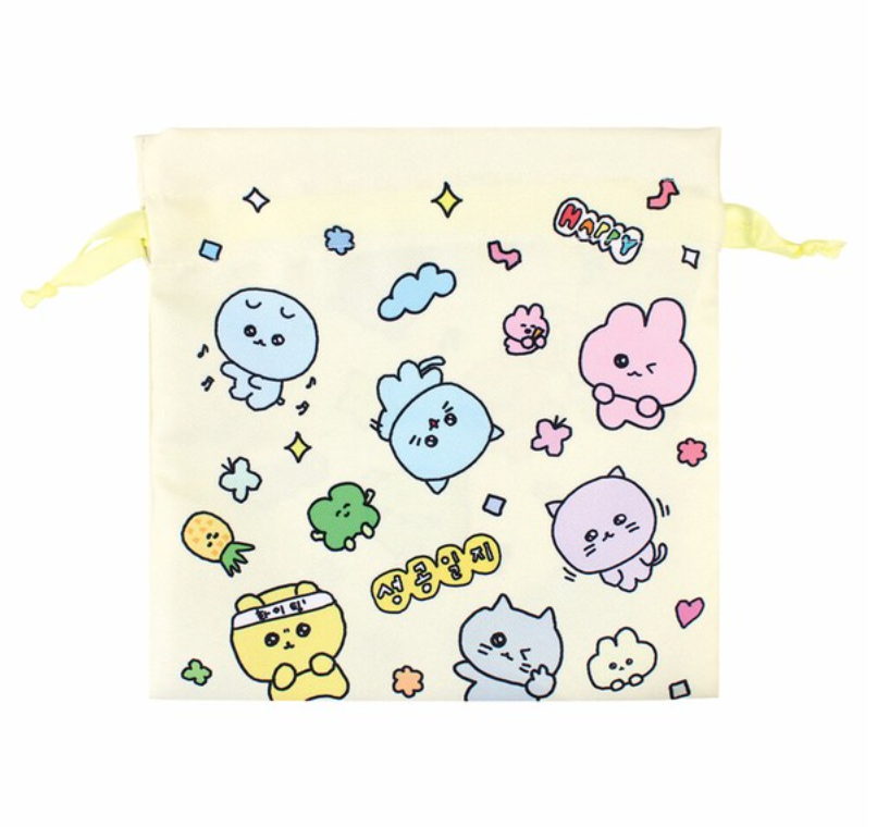 チェゴシムリボンフラット巾着 カラフルチラシ ※1/28〜2/3頃より順次発送予定