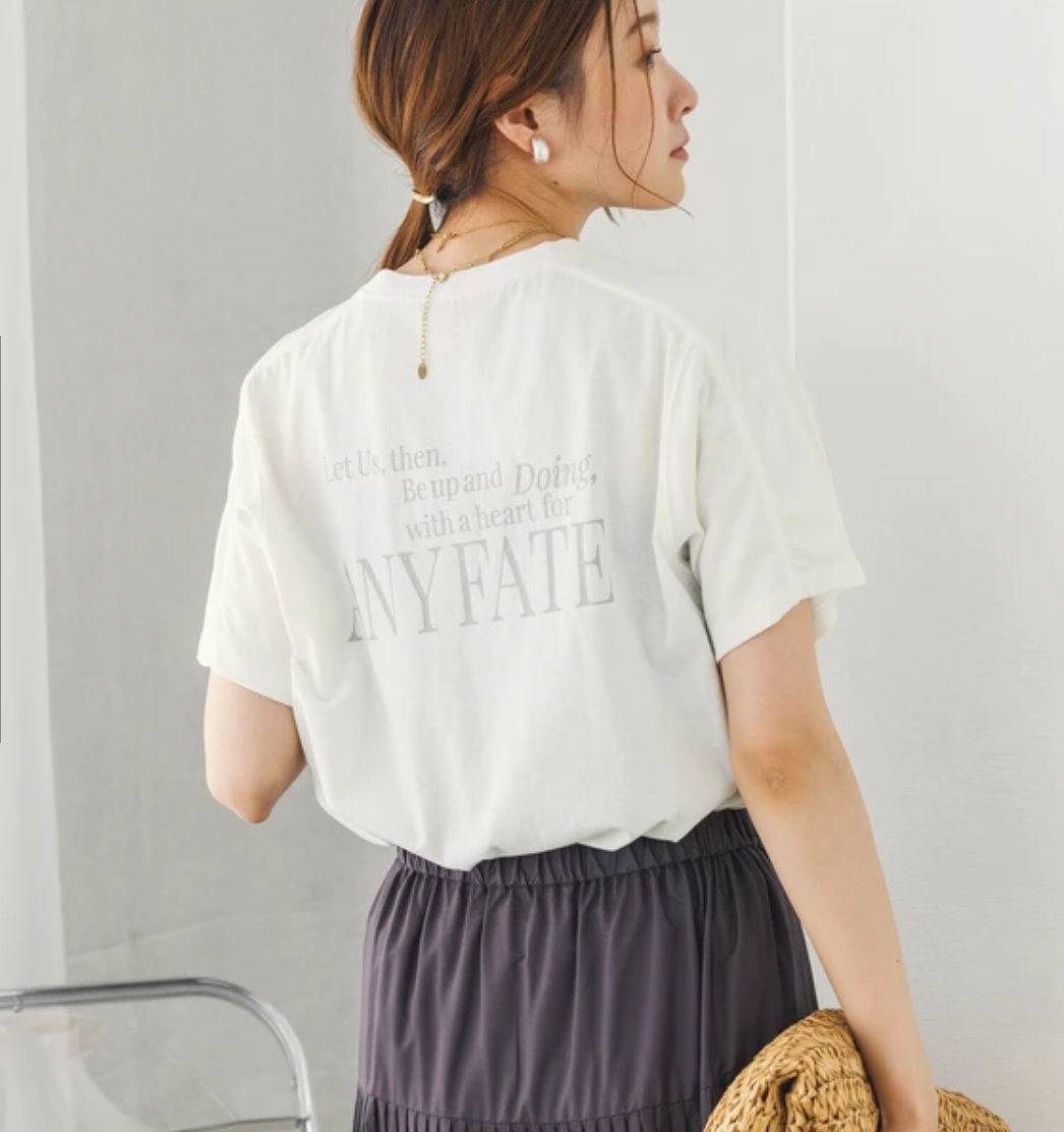 【hunch】 USAコットンOE天竺 ロゴTシャツ -オフホワイト- ※3月26日~4月1日迄に順次発送予定