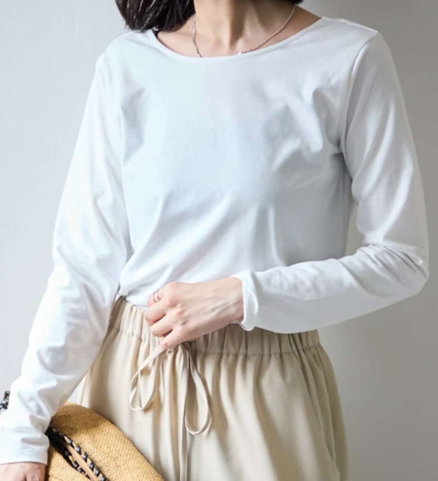 バックオープンロンT -オフホワイト- ※4/9~15迄に順次発送予定