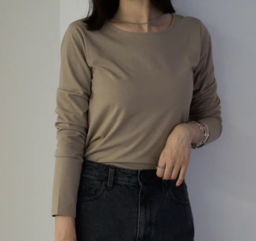 バックオープンロンT -ベージュ- ※4/9~15迄に順次発送予定