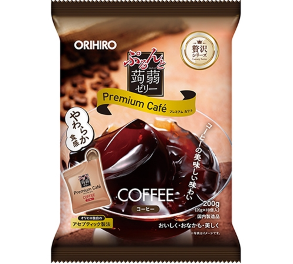 ぷるんと蒟蒻ゼリー Premium Cafe -コーヒー味- ※8/6〜12迄に順次発送予定