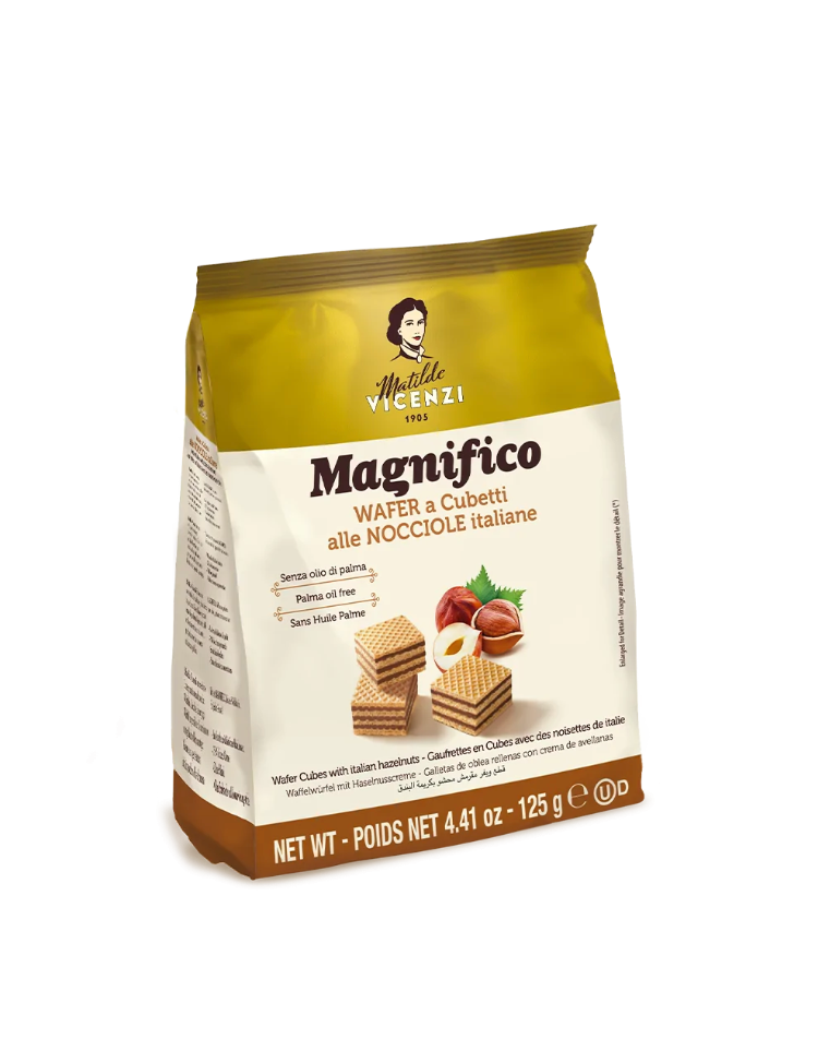 【ヴィチェンチ】ウエハースキューブ ヘーゼルナッツ ※7/23〜29迄に順次発送予定