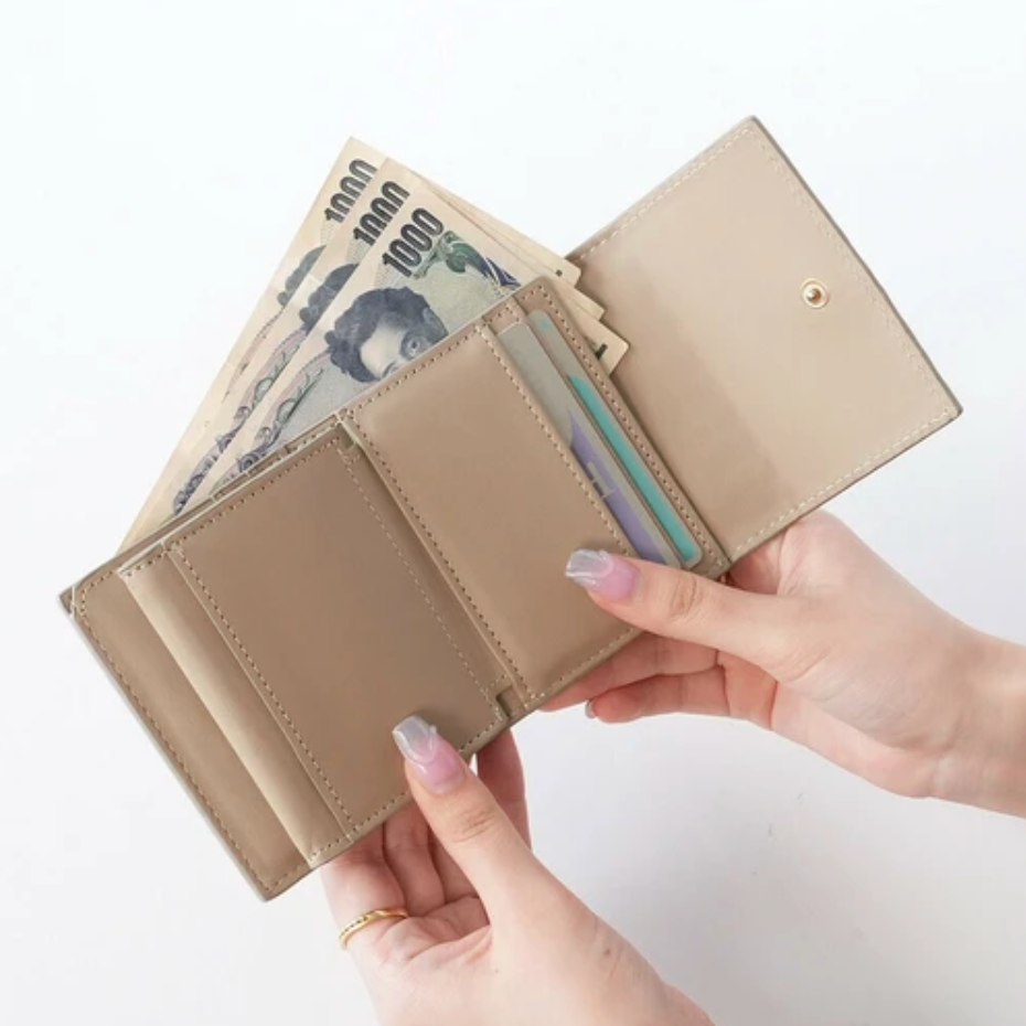 ボックスコイン3ツ折財布 ロージア -グレー- ※7/16〜22迄に順次発送予定