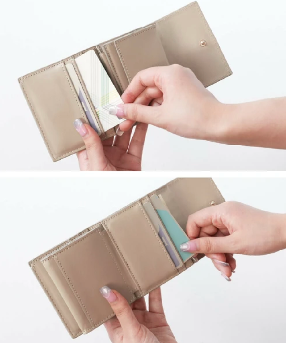 ボックスコイン3ツ折財布 ロージア -グレー- ※7/16〜22迄に順次発送予定