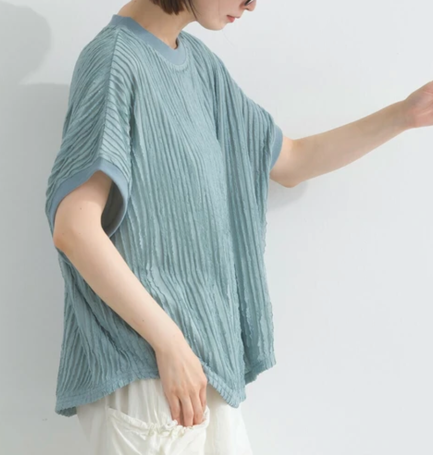 天竺編みビッグTシャツ -ライトブルー- ※7/9〜15迄に順次発送予定