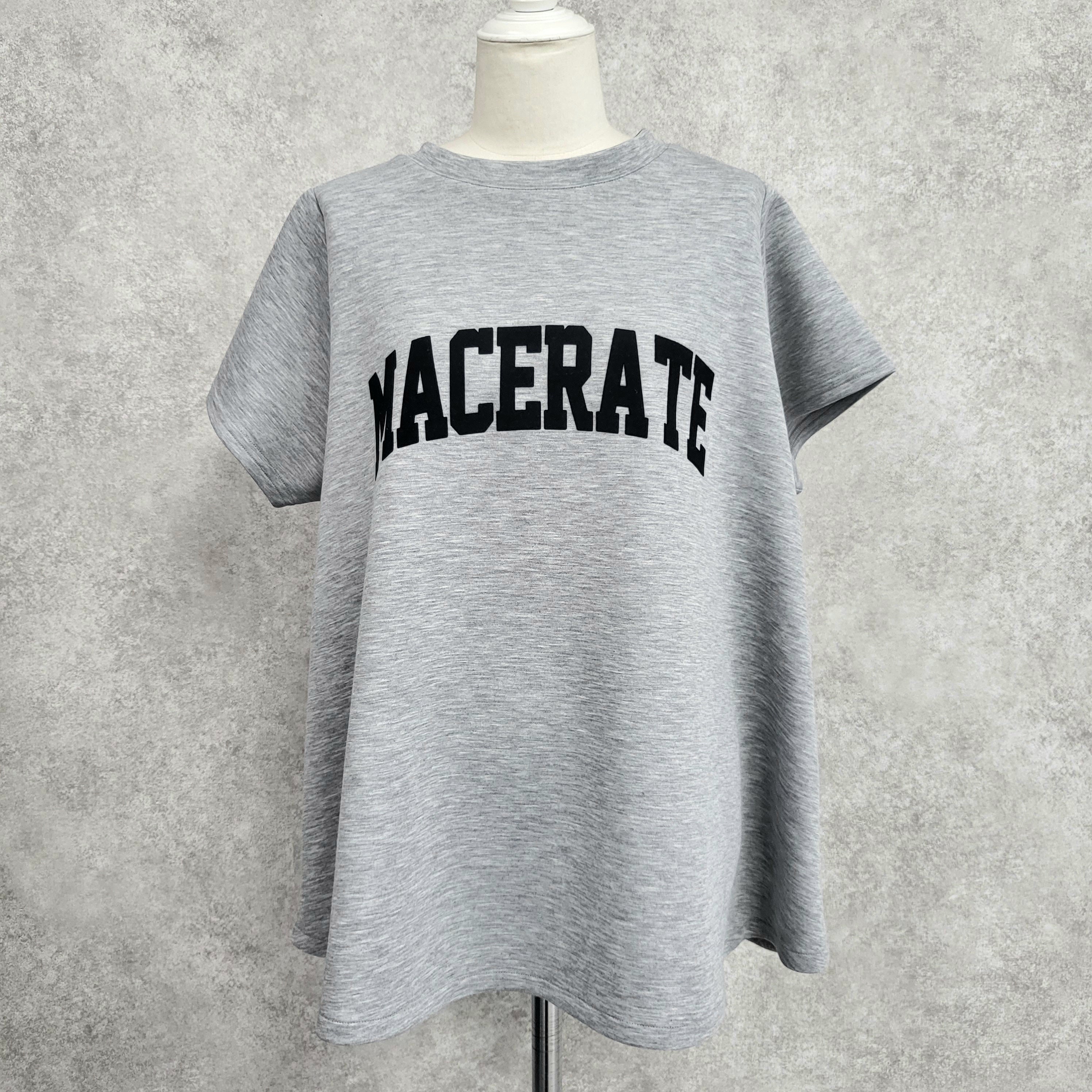【ぞうねこ別注】フロッキーロゴフレアTシャツ -グレー- ※8/6〜8/12迄に順次発送予定