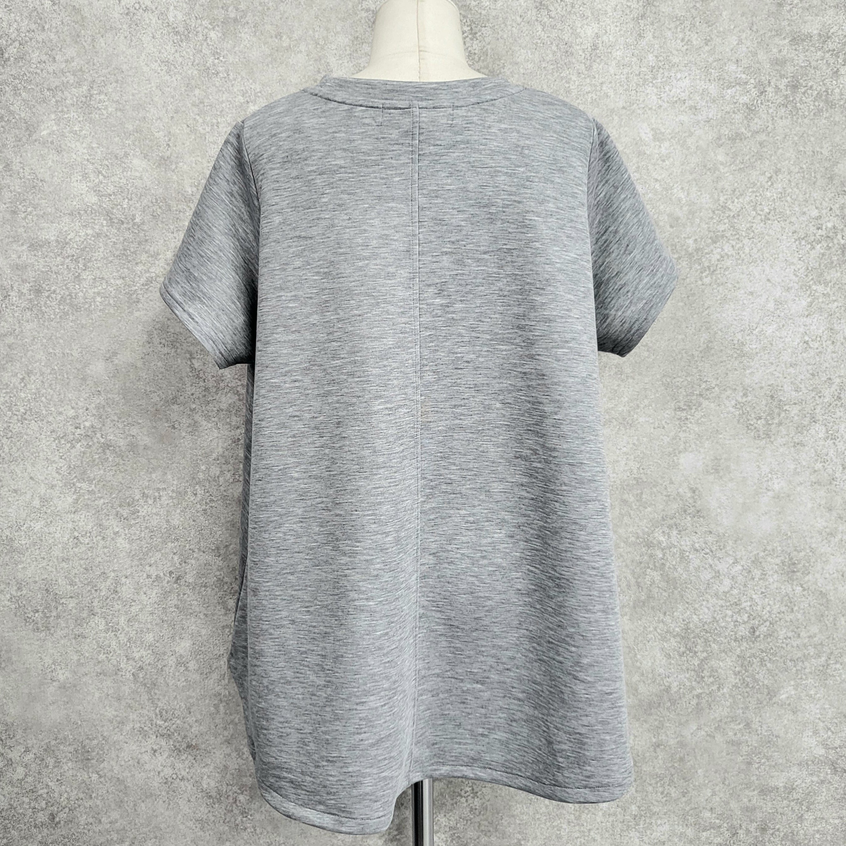 【ぞうねこ別注】フロッキーロゴフレアTシャツ -グレー- ※8/6〜8/12迄に順次発送予定