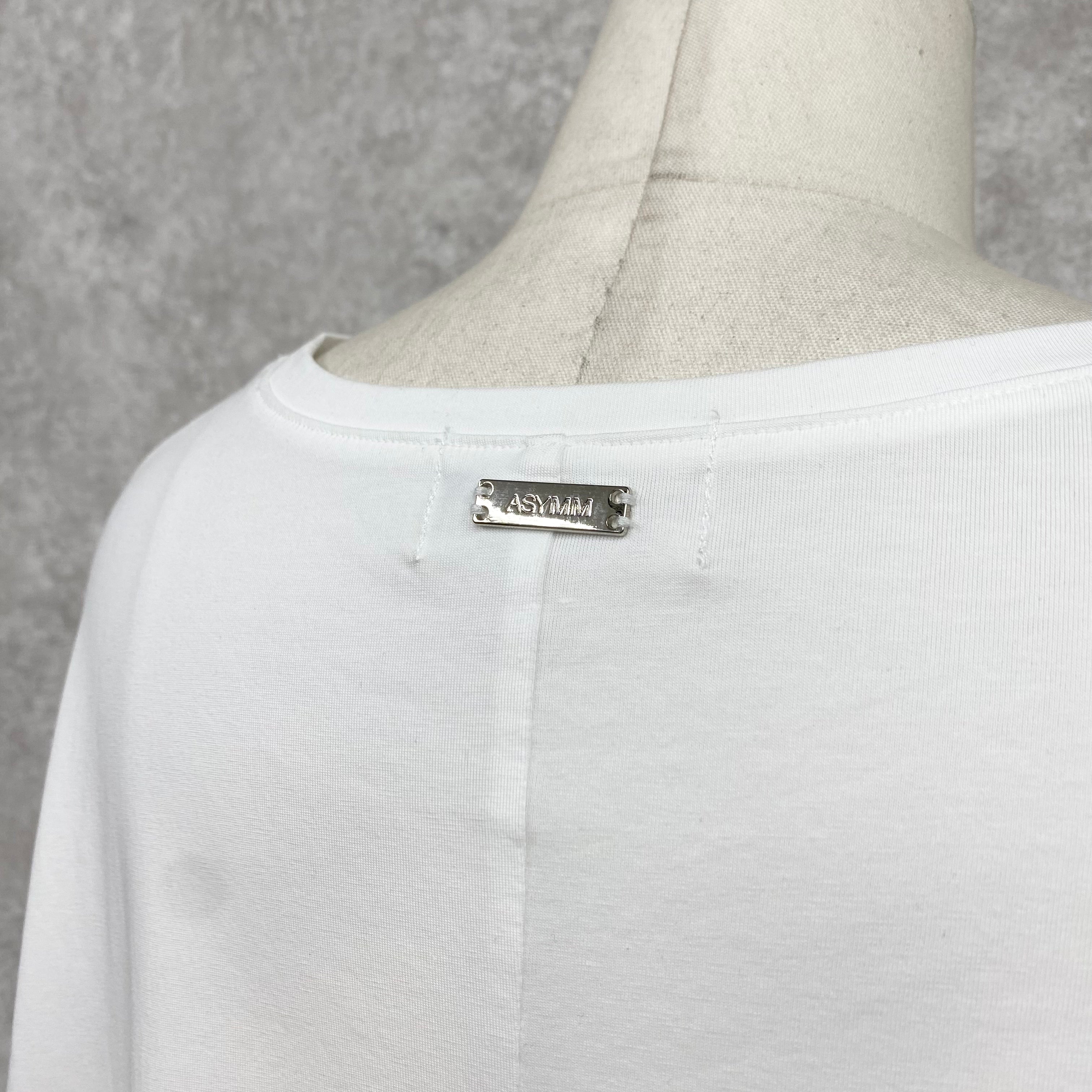 【ASYMM】VOID TEE -white- ※8/6-12迄に順次発送予定