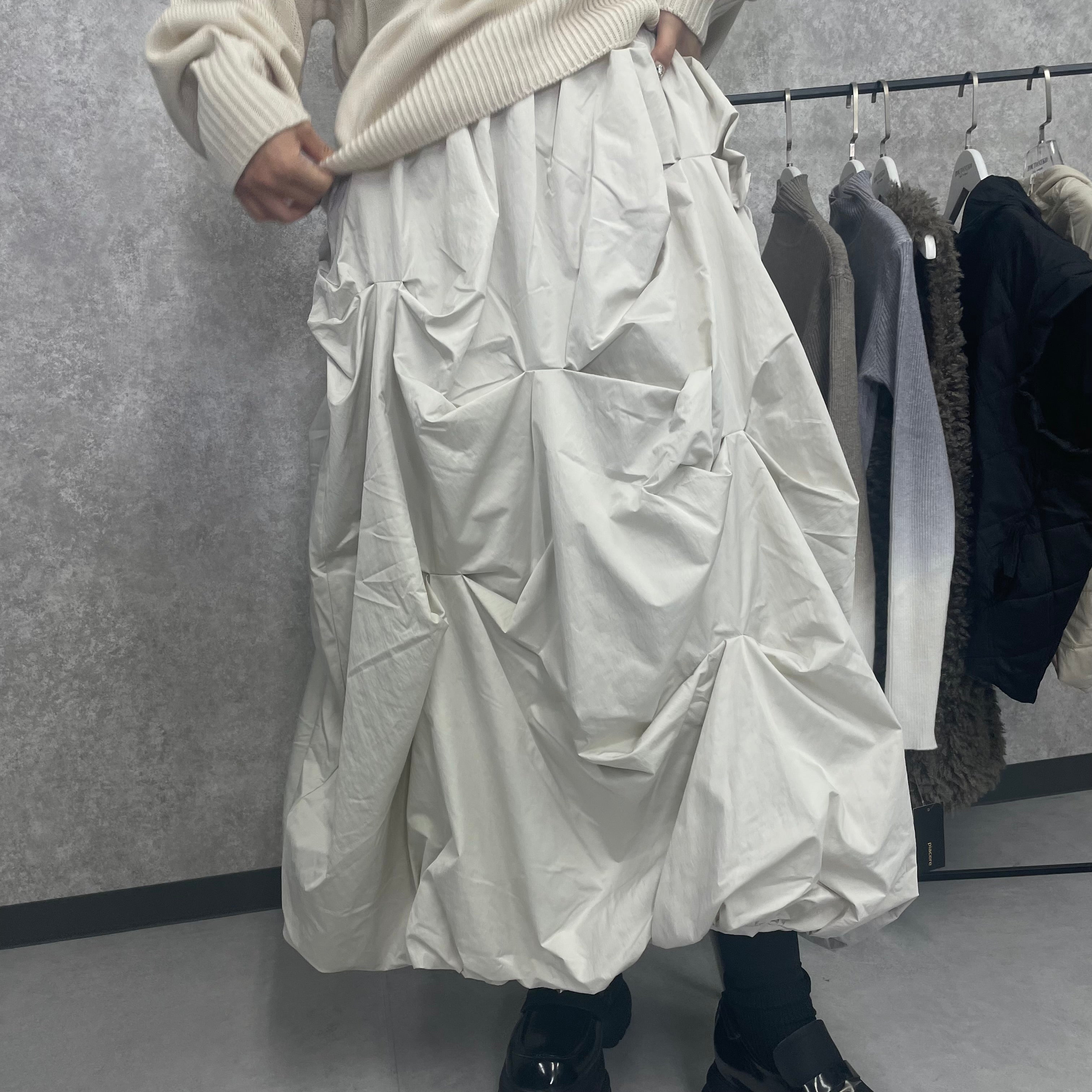 タフタタックバルーンスカート -エクリュ- ※11/5-11頃より順次配送予定