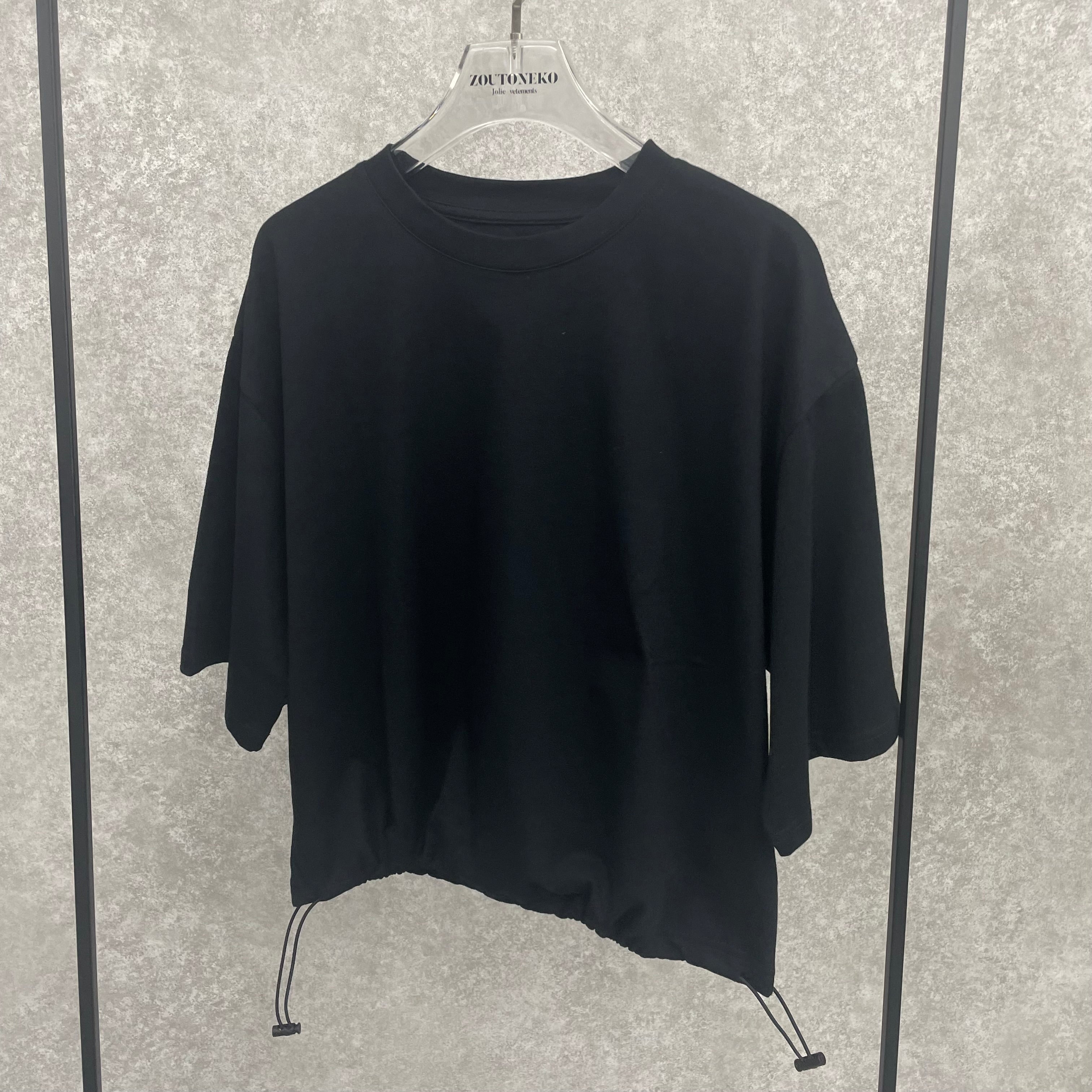 ドロストクロップドTシャツ -ブラック- ※5/14-20より順次配送予定