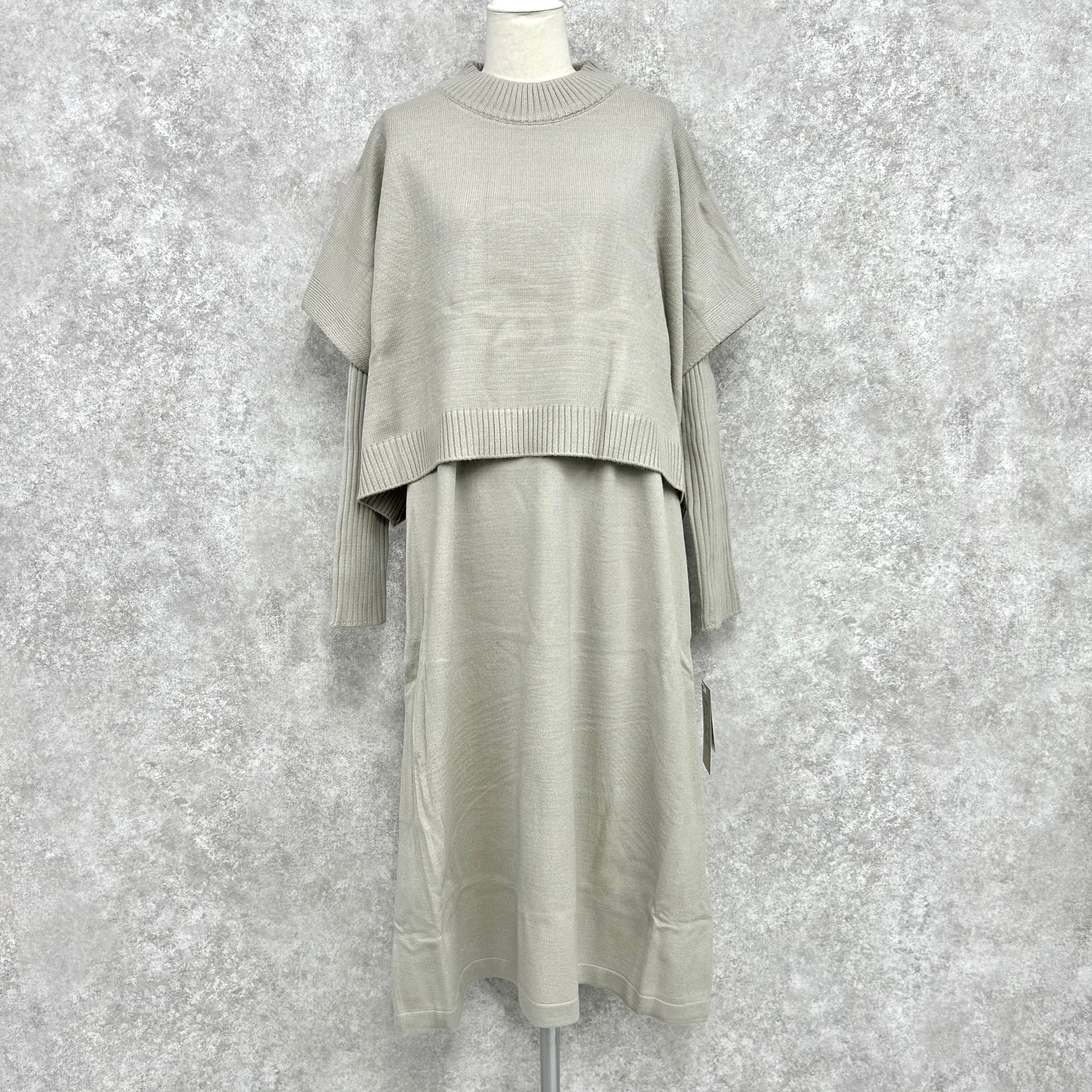 セットニットワンピース -オフ- ※ハンガー納品 ※12月上旬頃より順次発送
