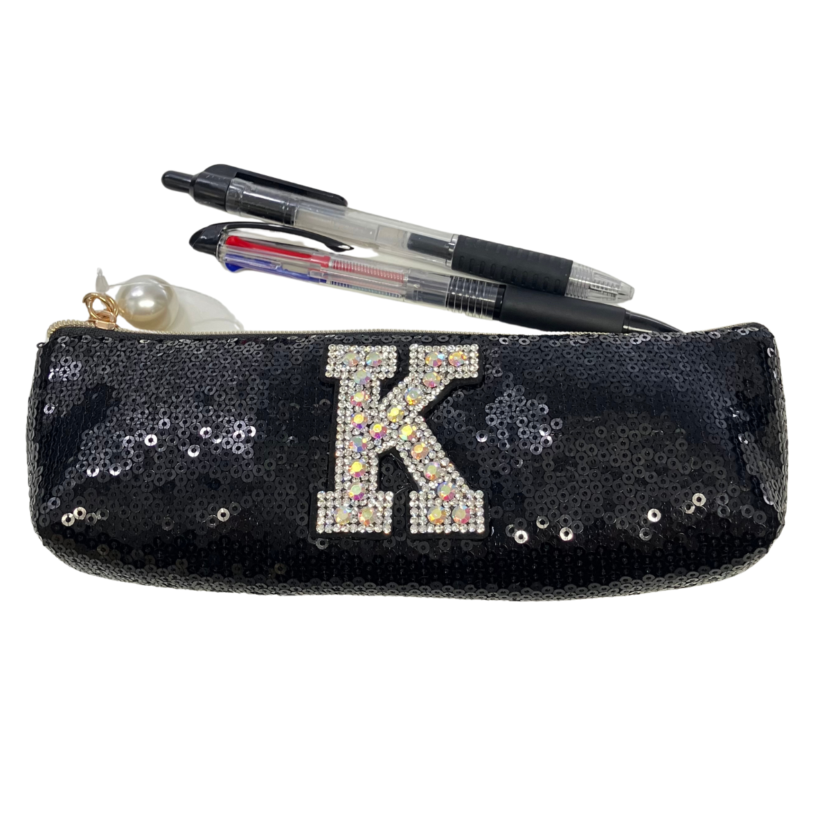 キラキラ メガネ/ペン ケース -イニシャル- ※4/16~4/22頃より順次発送