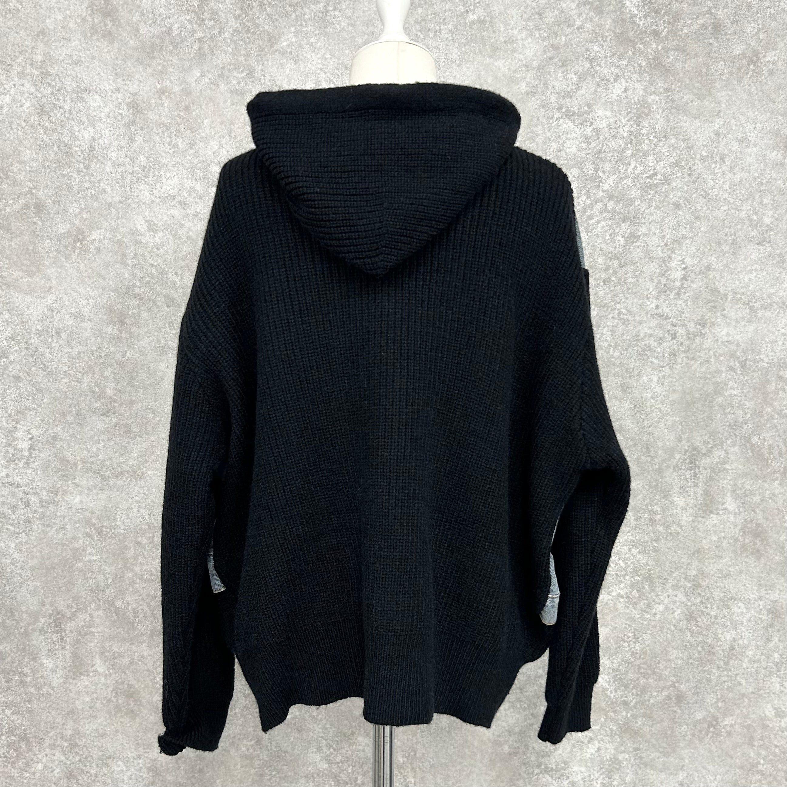 フーディニットデニムブルゾン -ブラック- ※ハンガー納品 ※12/24〜30頃より順次発送予定