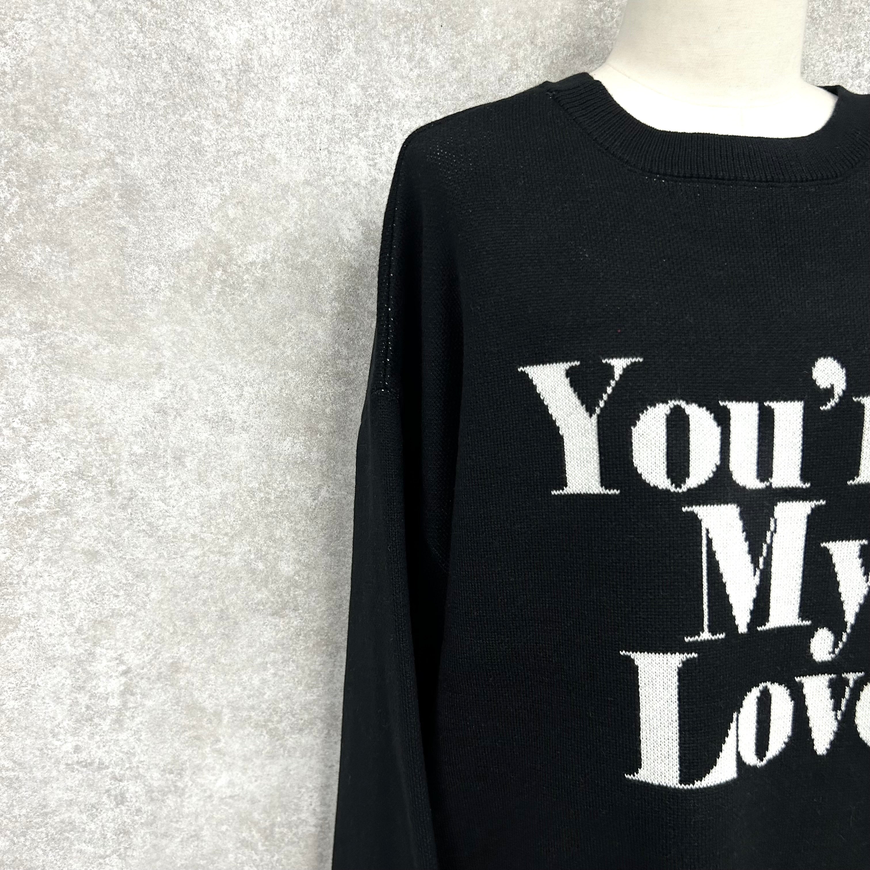 MyLoveオーバーサイズプルオーバー -ブラック×オフ- ※11/4~11/11頃より順次発送予定
