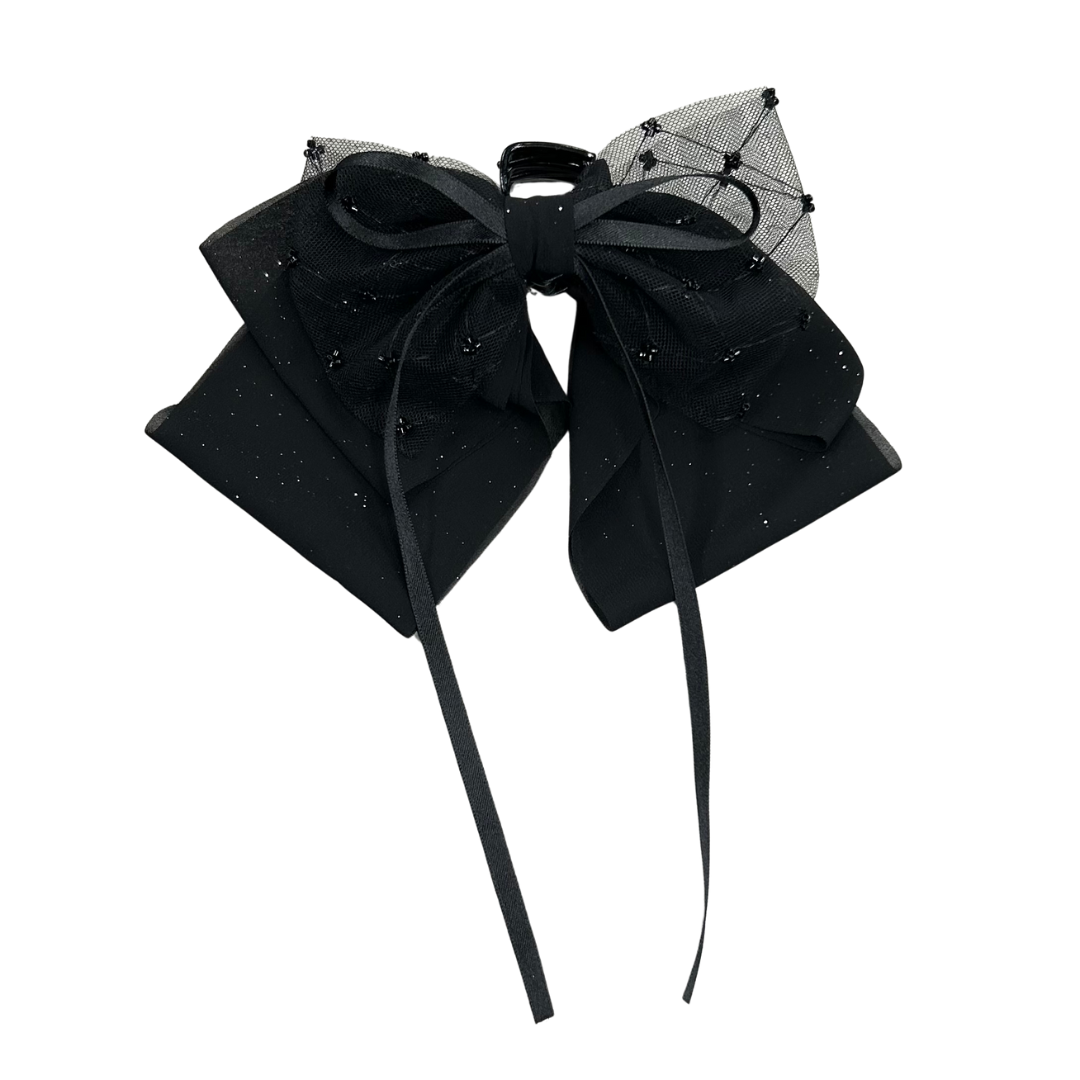 ビーズ付きメッシュリボンクリップ ※6/18~24迄に順次発送予定