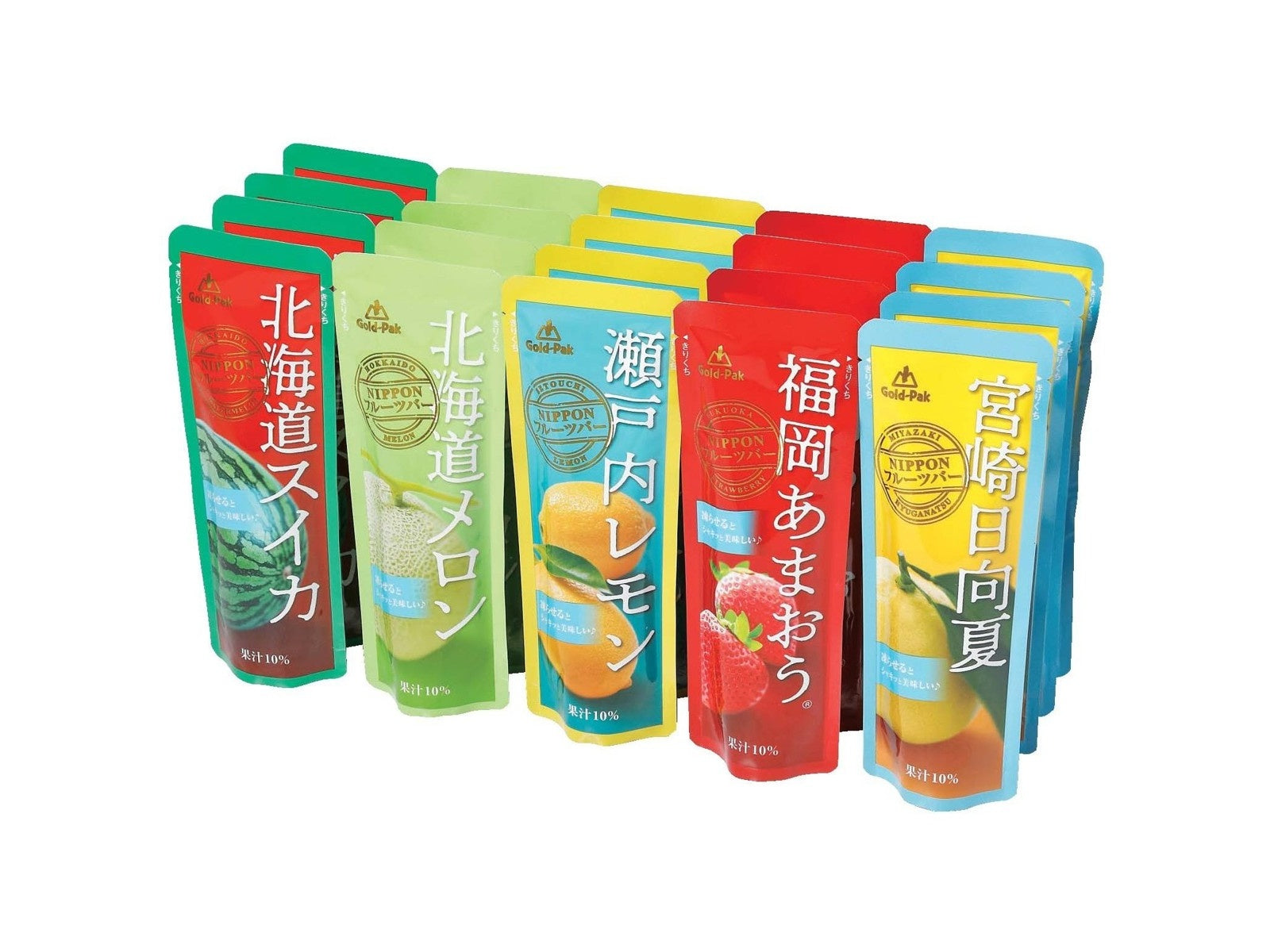 凍らせるとシャキッと美味しいNIPPONフルーツバーアソート【5種×4本】 ※7/9〜15迄に順次発送予定