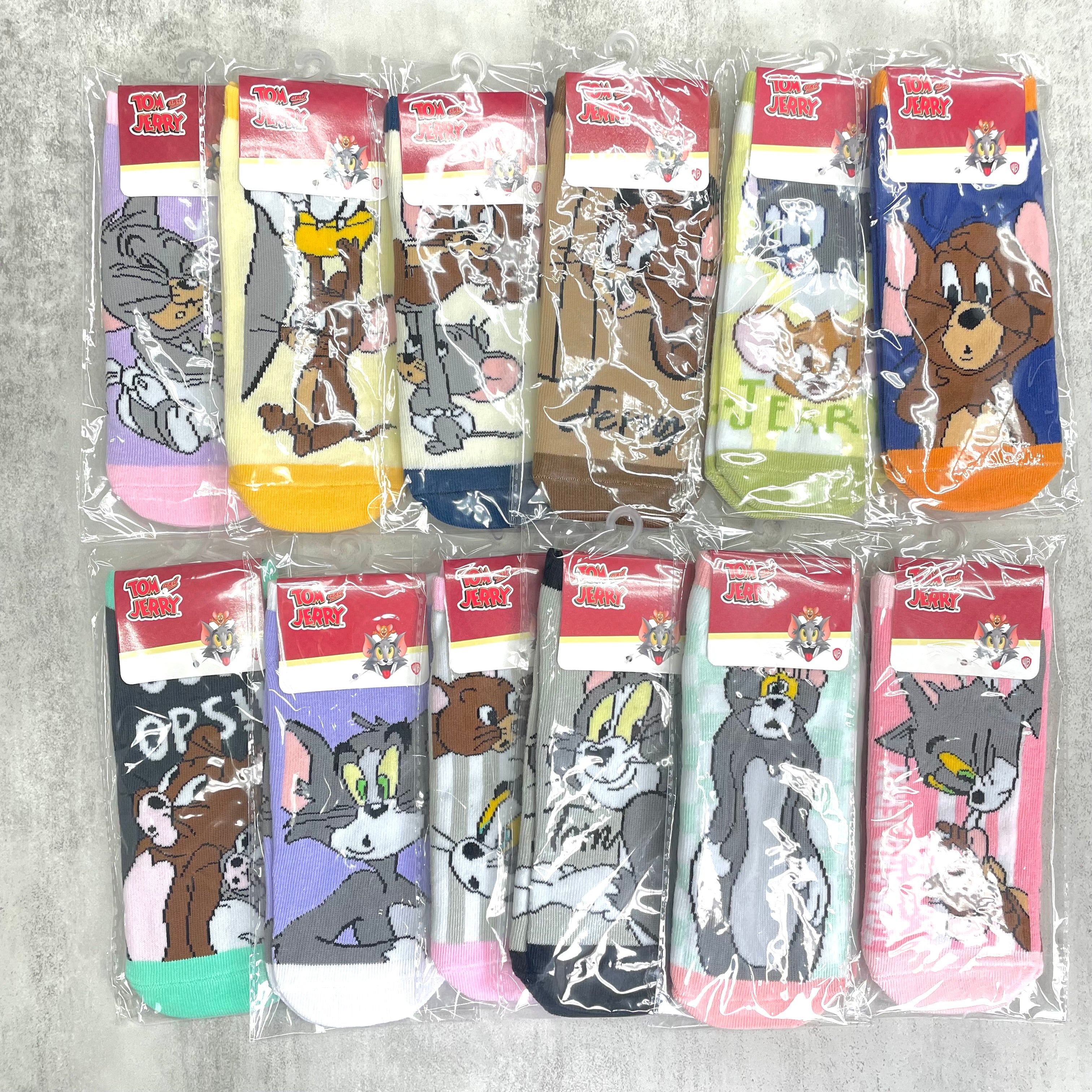 トム&ジェリーのびのびソックス ランダム1足⚠️同一商品が届く可能性あり ※3/5~11頃より配送予定