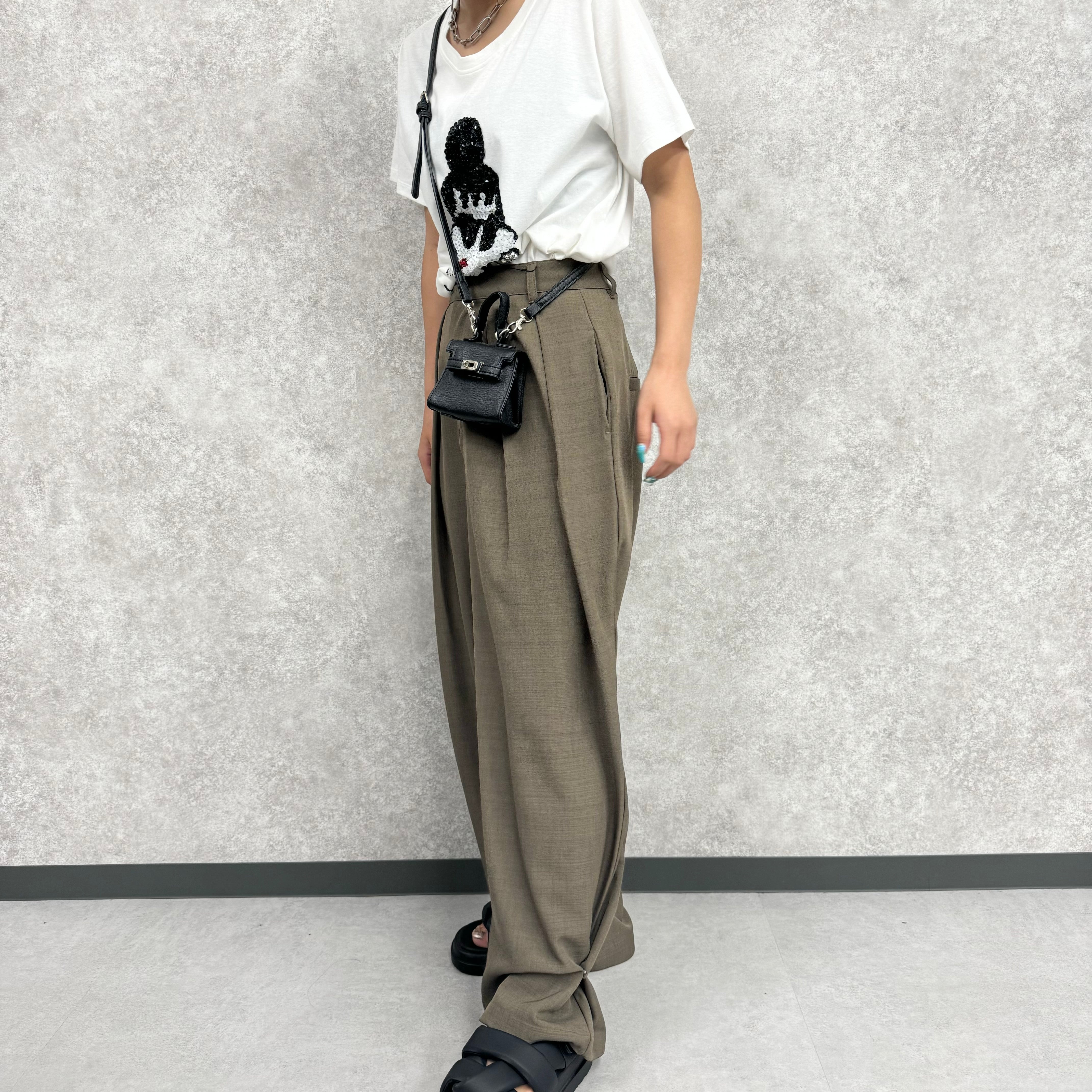 2Wayタックパンツ モカブラウン ※8/20〜8/26より順次配送