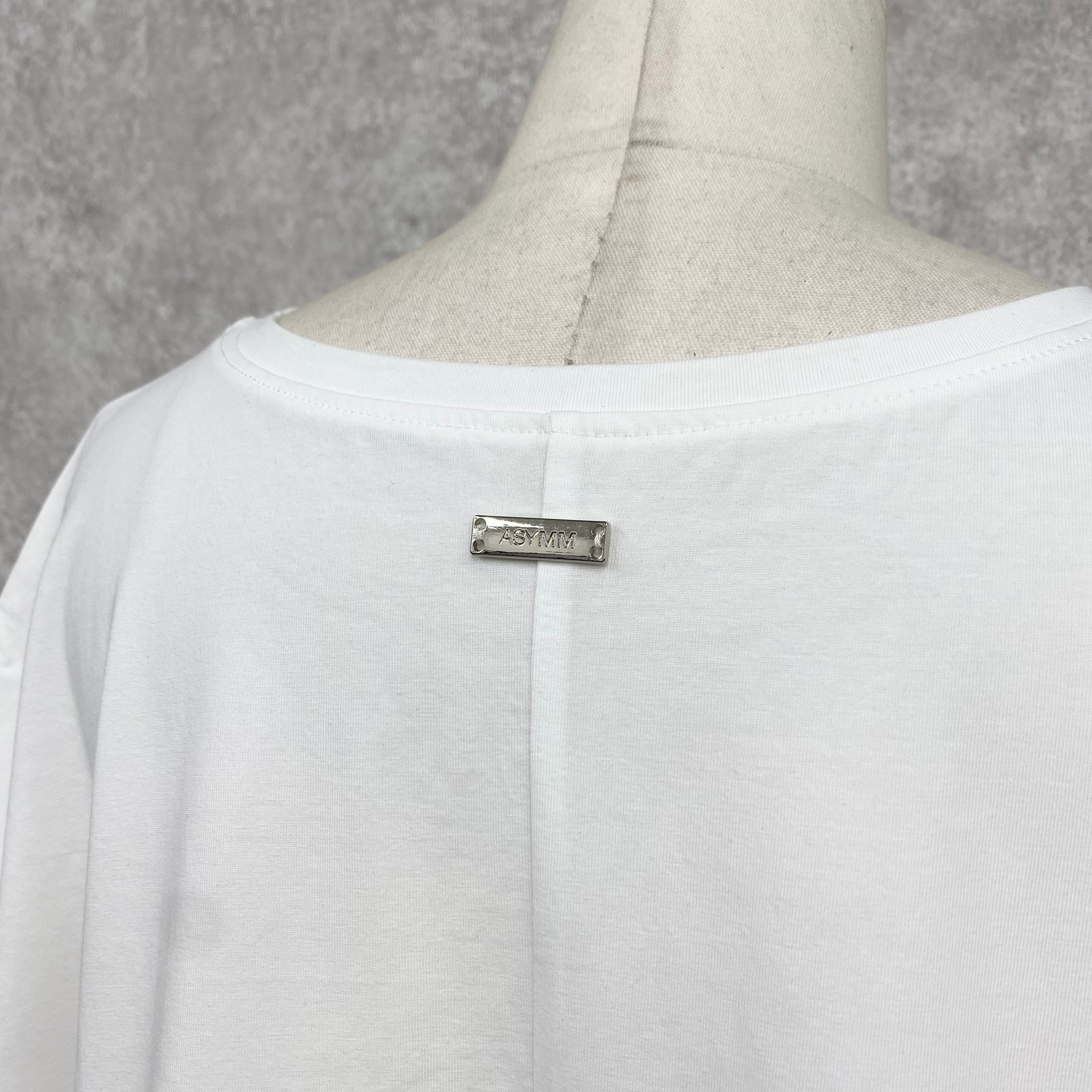 【ASYMM】NEAT TEE -white- ※8/6-12迄に順次発送予定