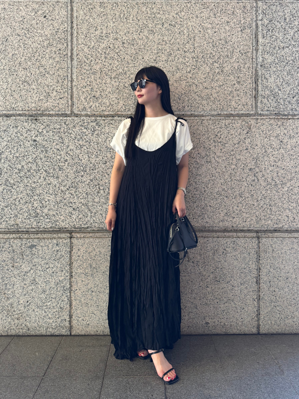 【ASYMM】CRUSHÉ DRESS -black- ※7/28〜8/1迄に順次発送