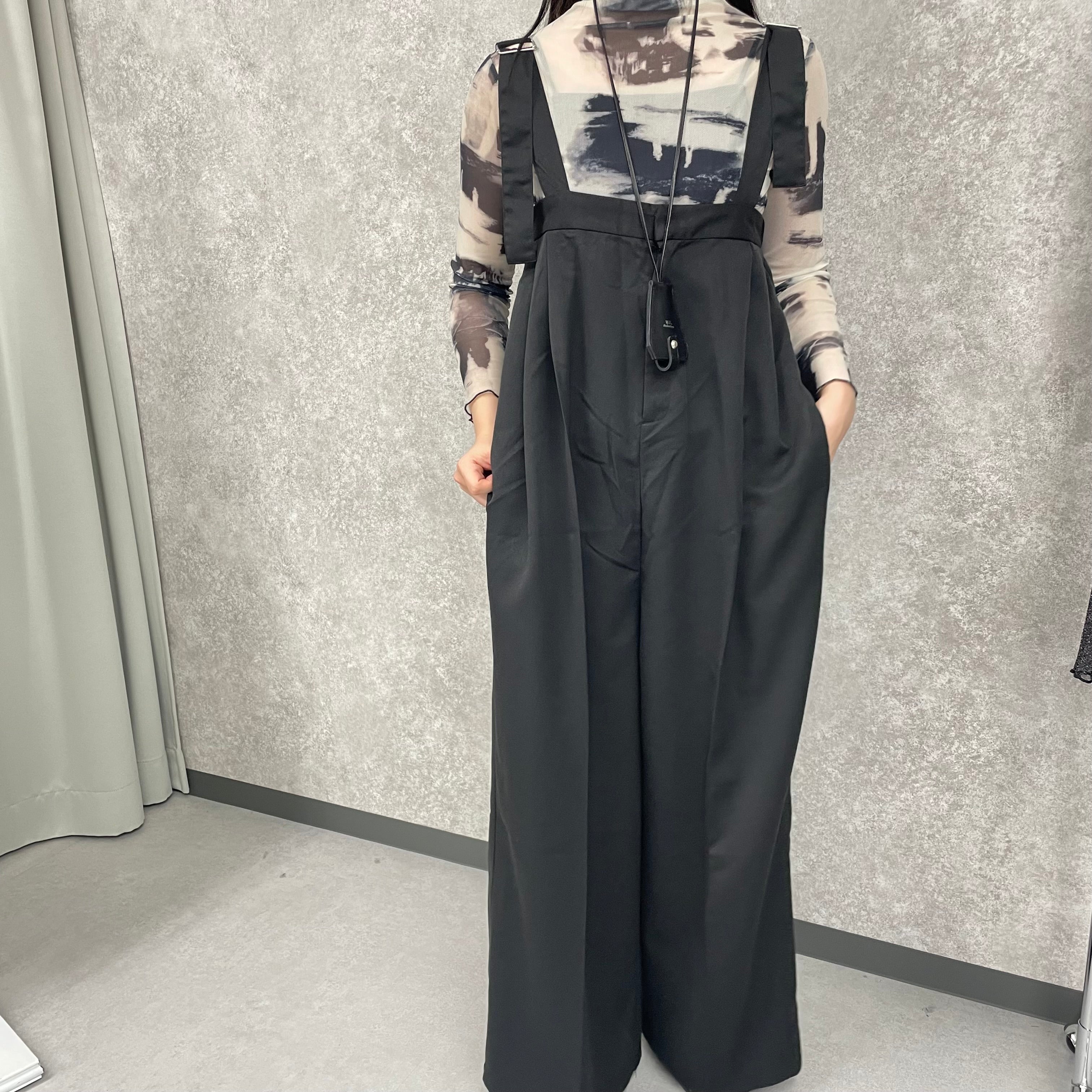 エステルツイルベルトサロペット -ブラック- ※11/12-18配送予定