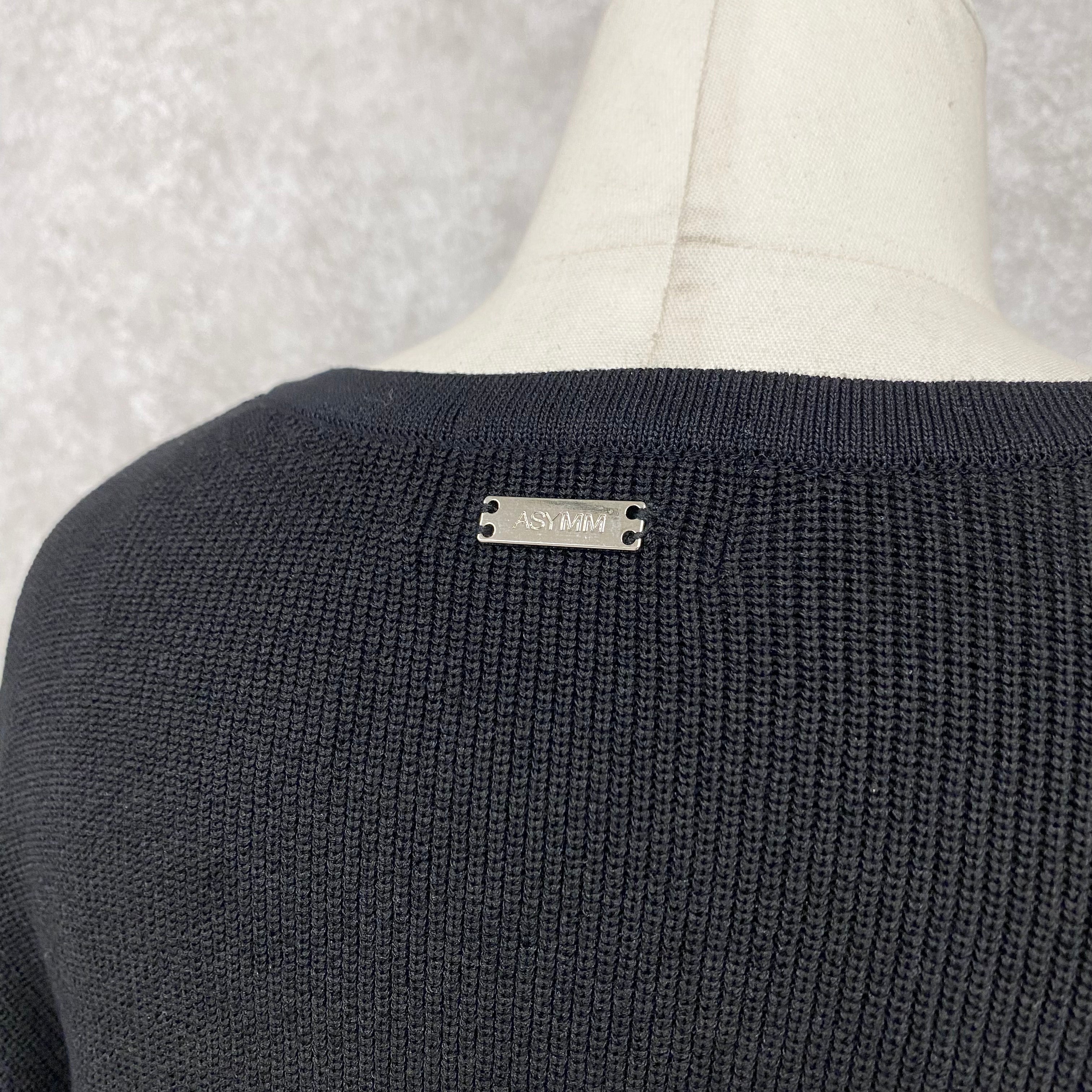 【ASYMM】Slow Knit -black- ※8/6-12迄に順次発送予定