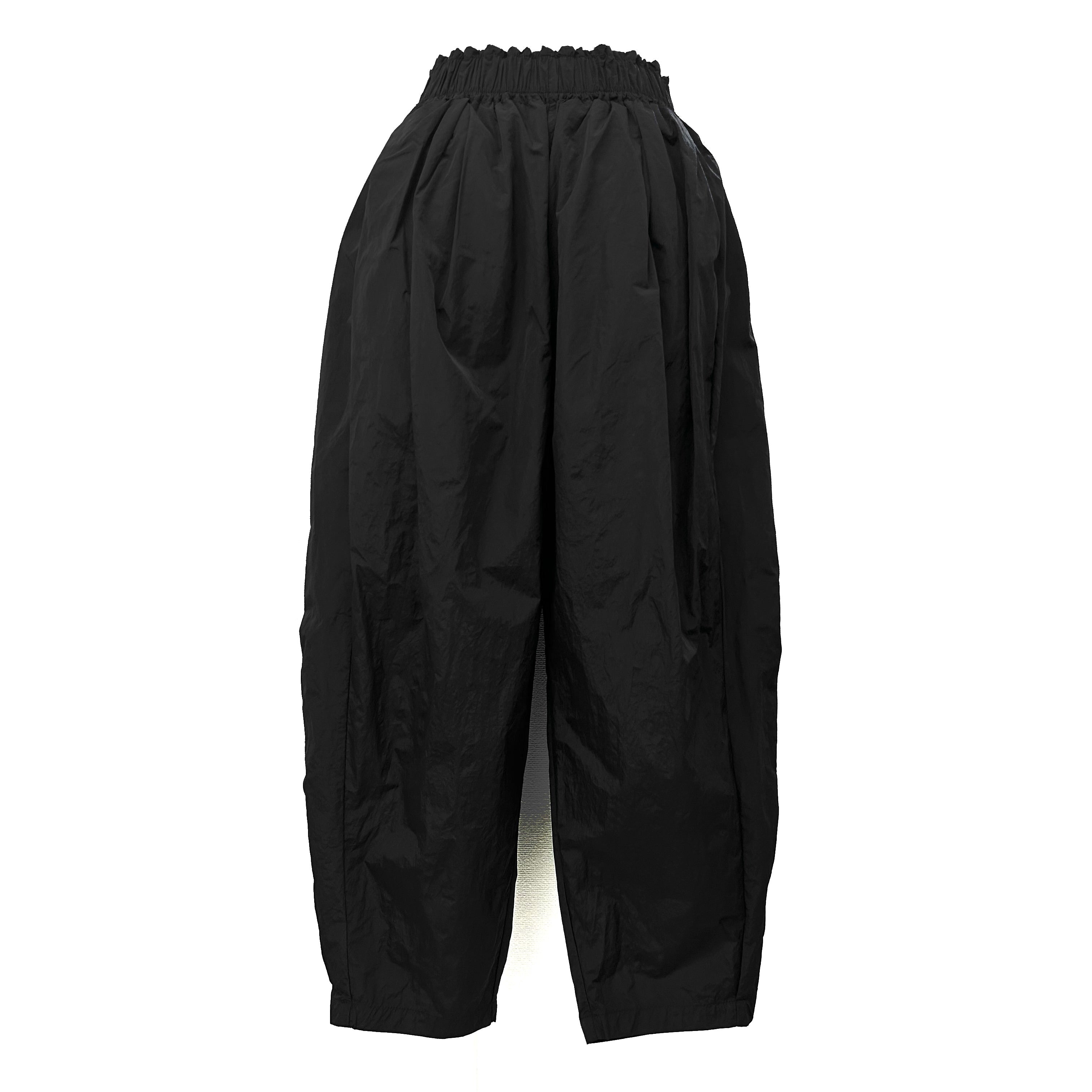 タフタギャザーコクーンパンツ -ブラック- ※5/14~20より順次発送予定