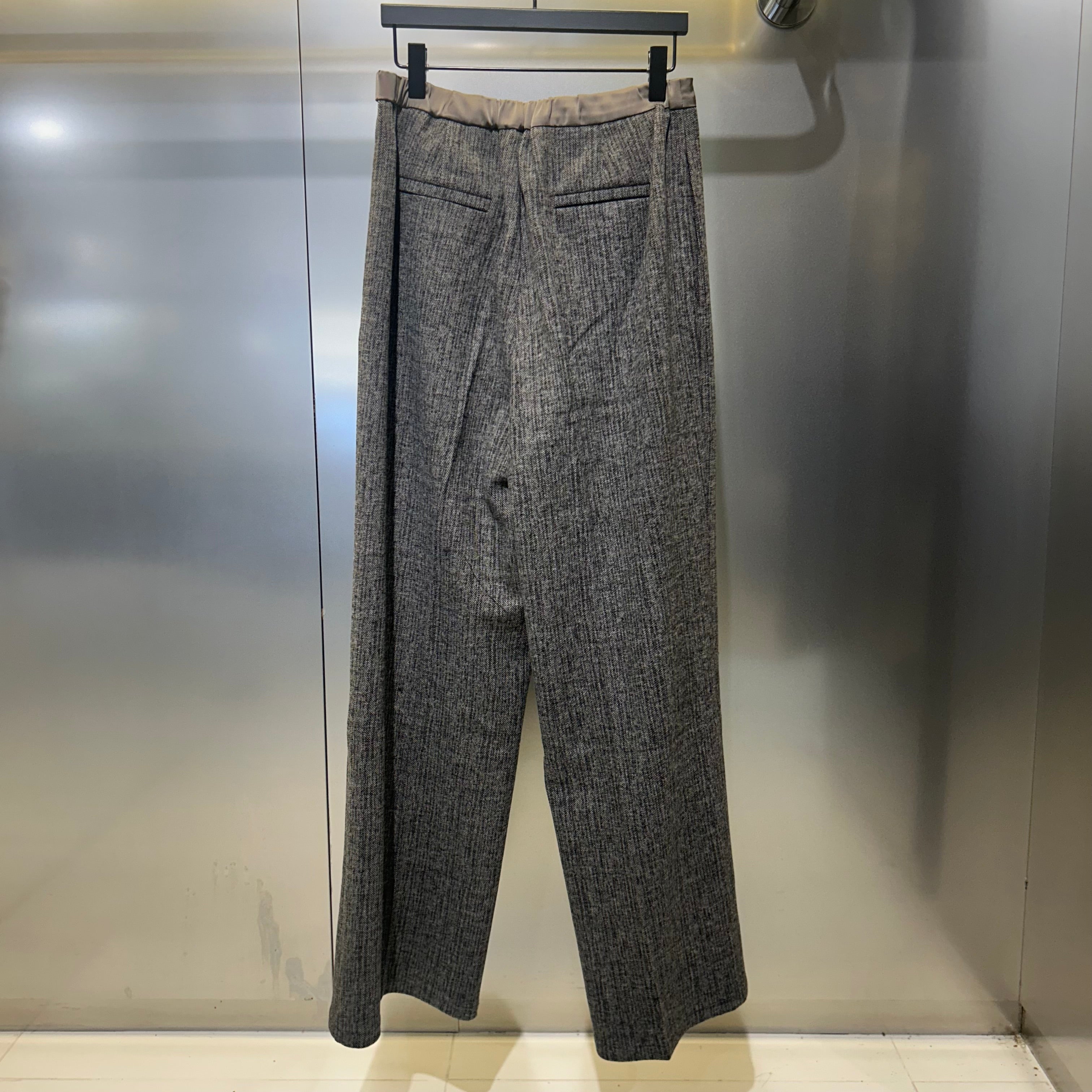 【Rowee】 ツイードストレートパンツ -ブラウン- ※10月下旬〜11月上旬頃より順次発送予定