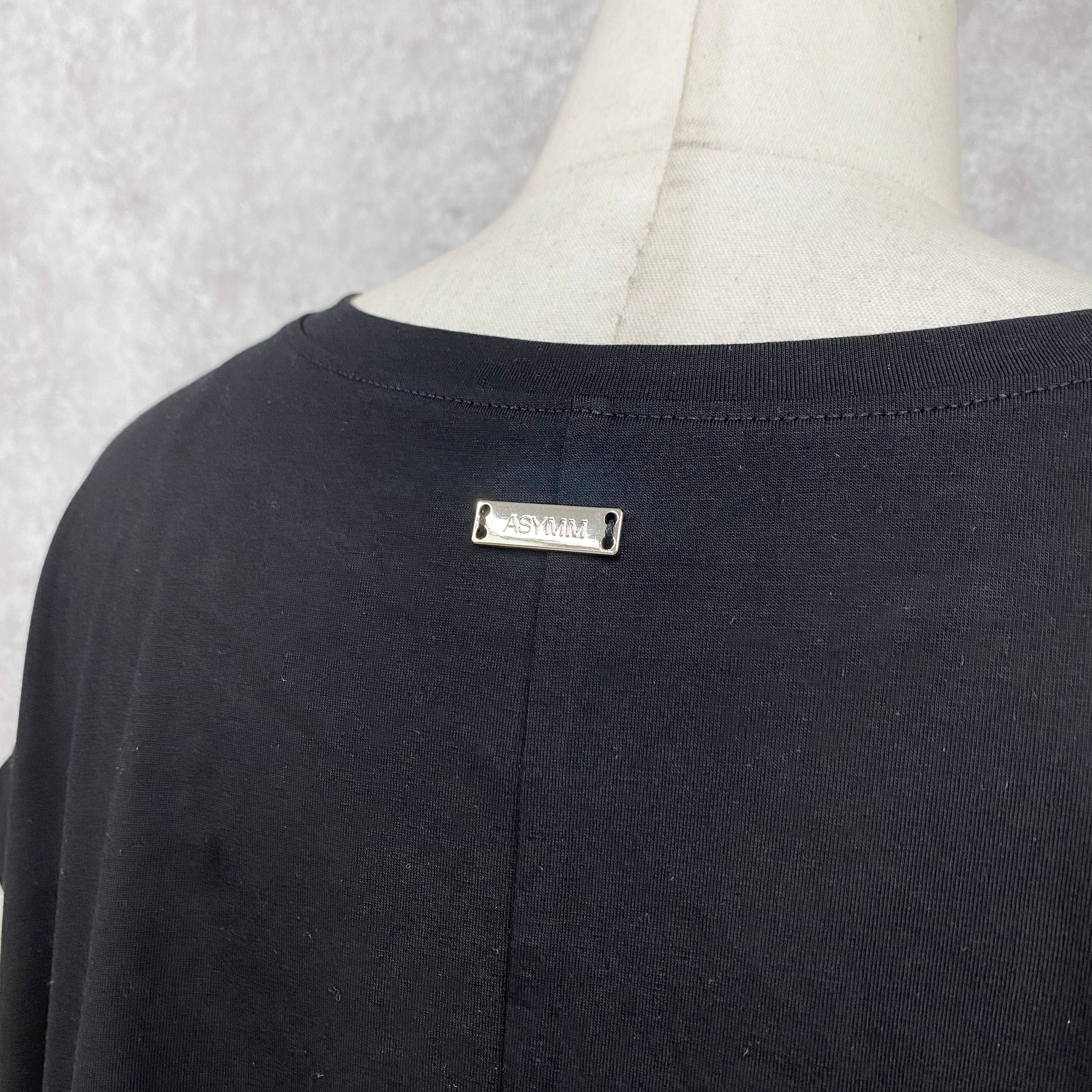 【ASYMM】NEAT TEE -black- ※8/6-12迄に順次発送予定