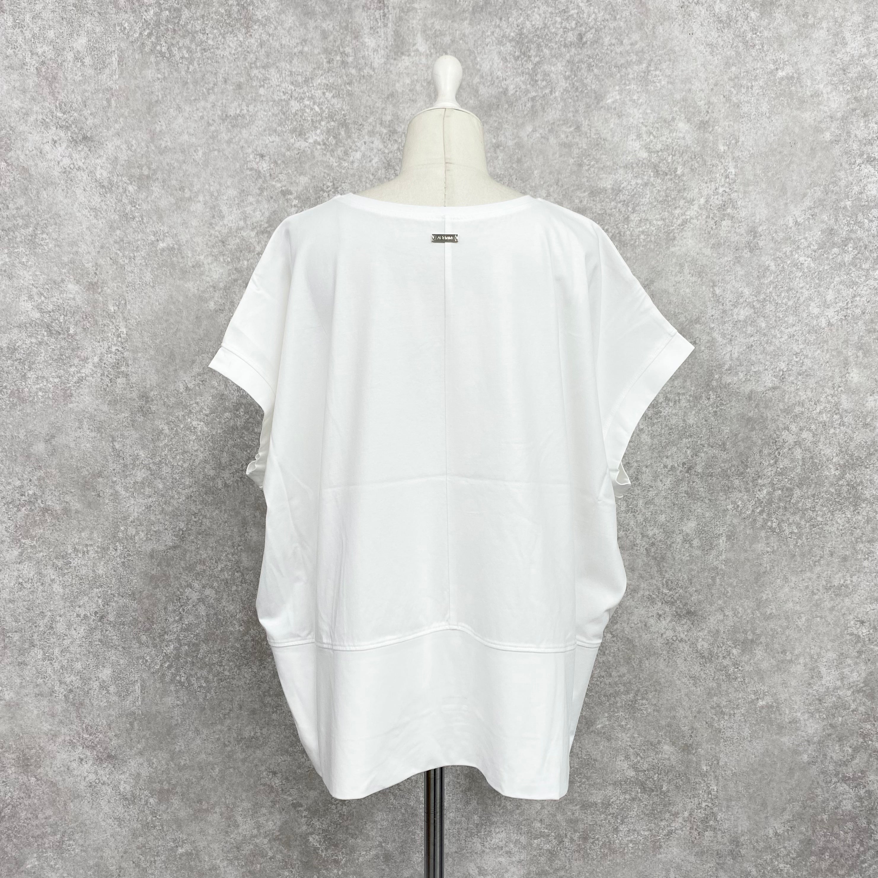【ASYMM】NEAT TEE -white- ※8/6-12迄に順次発送予定
