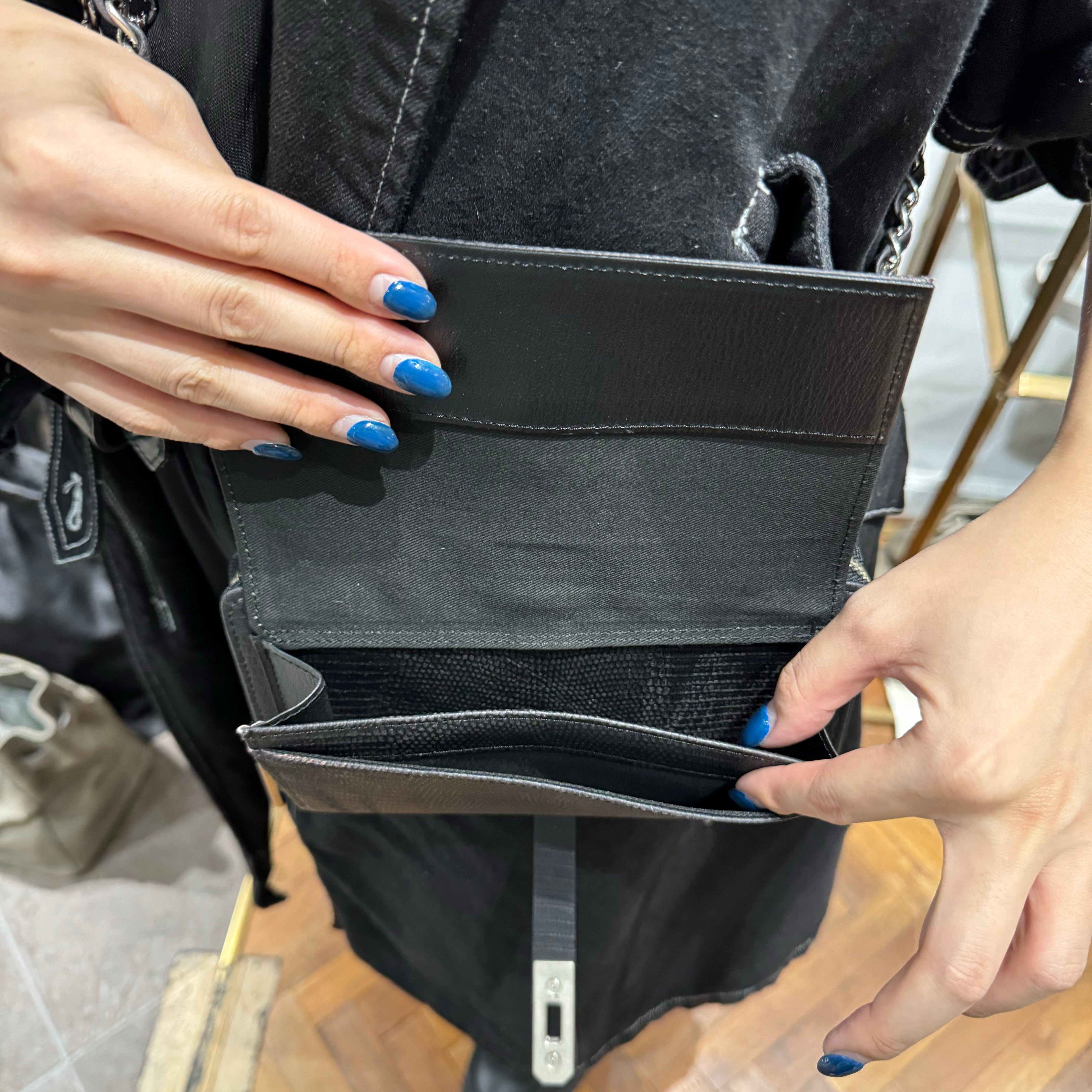 ⚠️予約【M.U.L.】 ウォレットショルダー -vintage ブラック- ※R7. 6月末納品予定